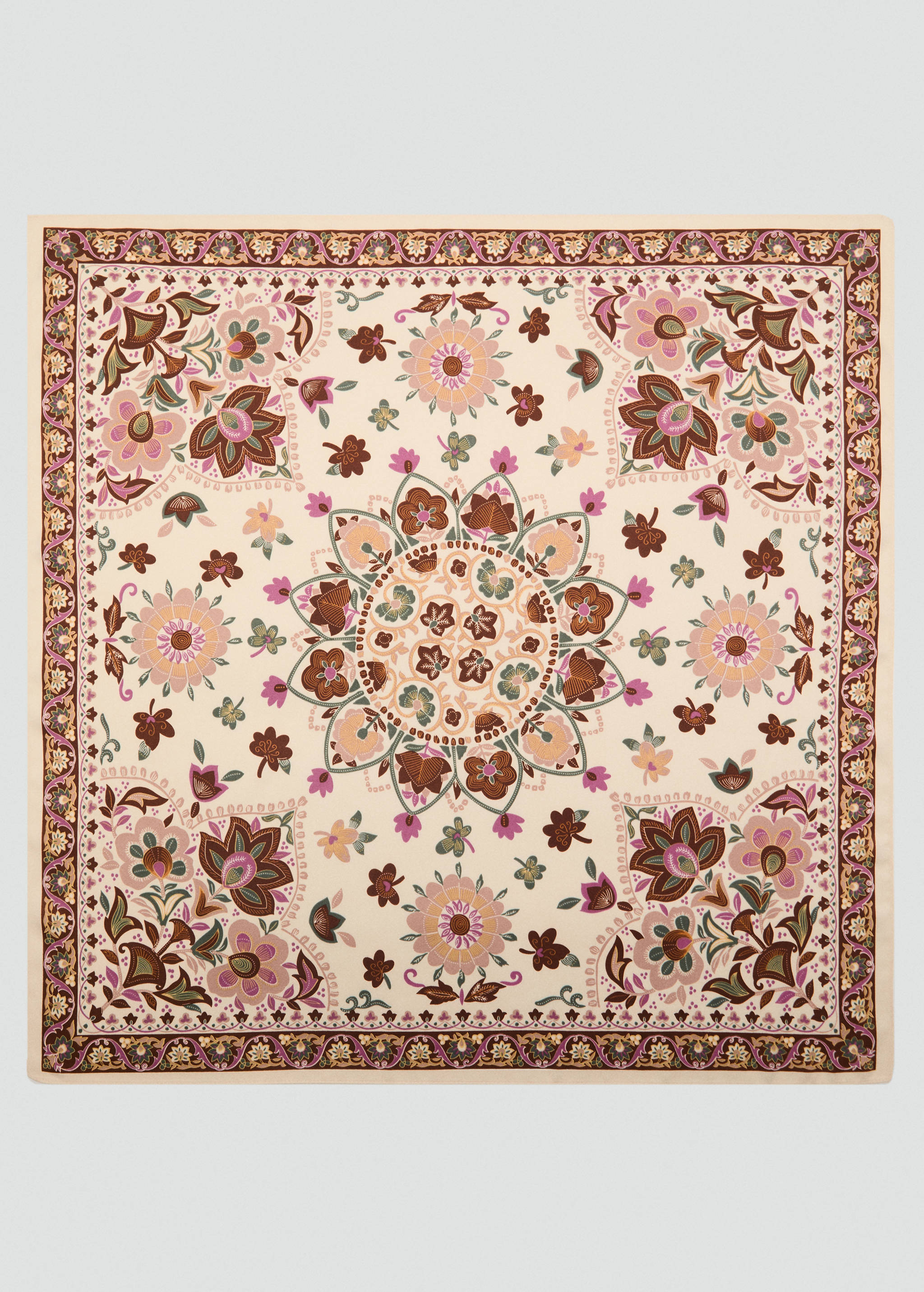 Foulard imprimé fleuri abstrait - Article sans modèle