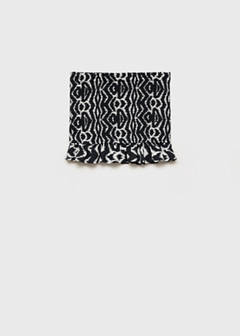 Strapless top with ruffles — Black 4