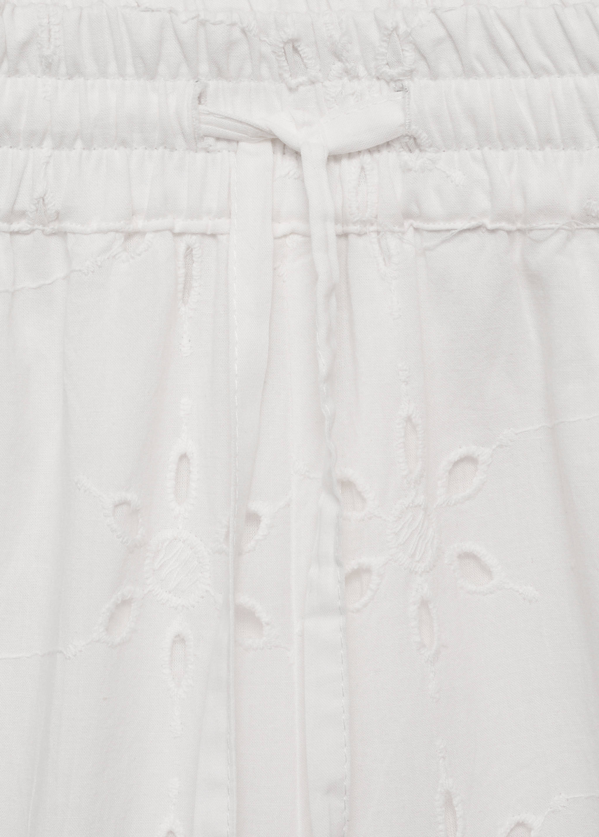 Embroidered straight-fit trousers - Details of the article 8