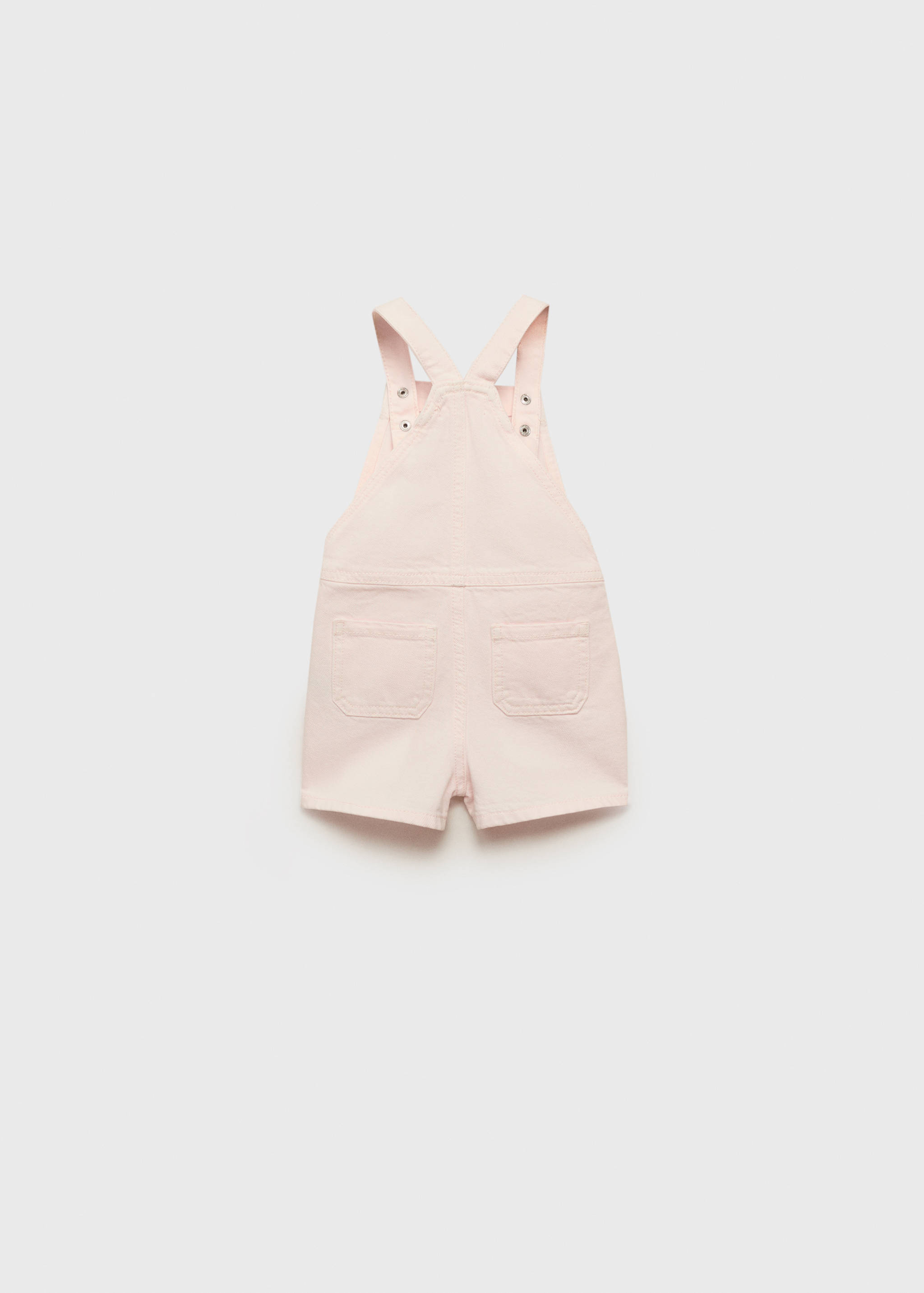 Short denim dungarees - Reverse of the article