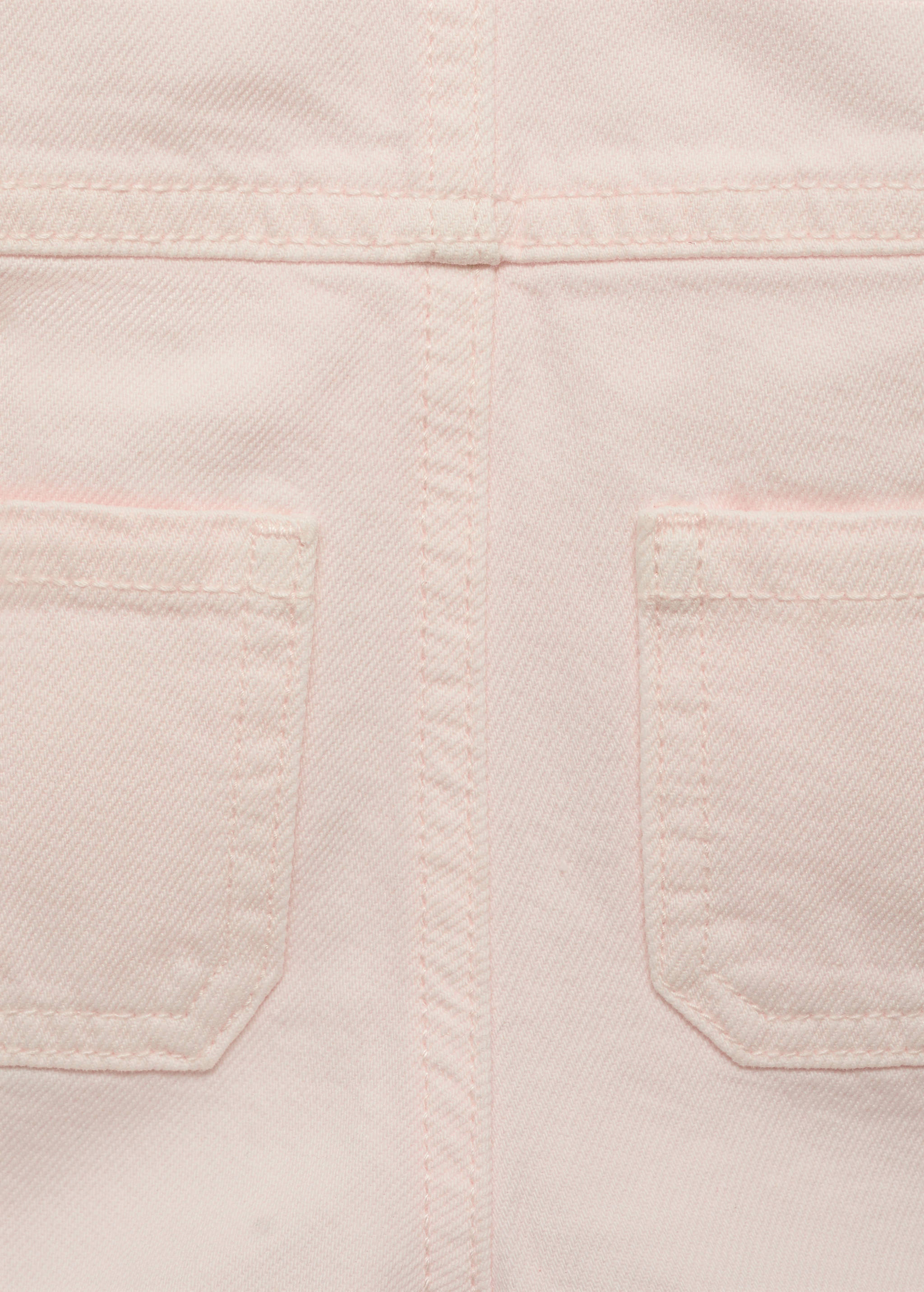 Short denim dungarees - Details of the article 0