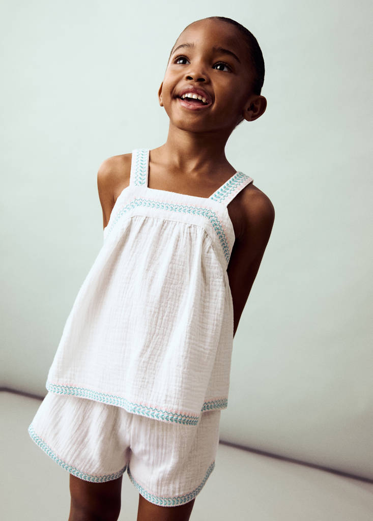 Bambula embroidered blouse