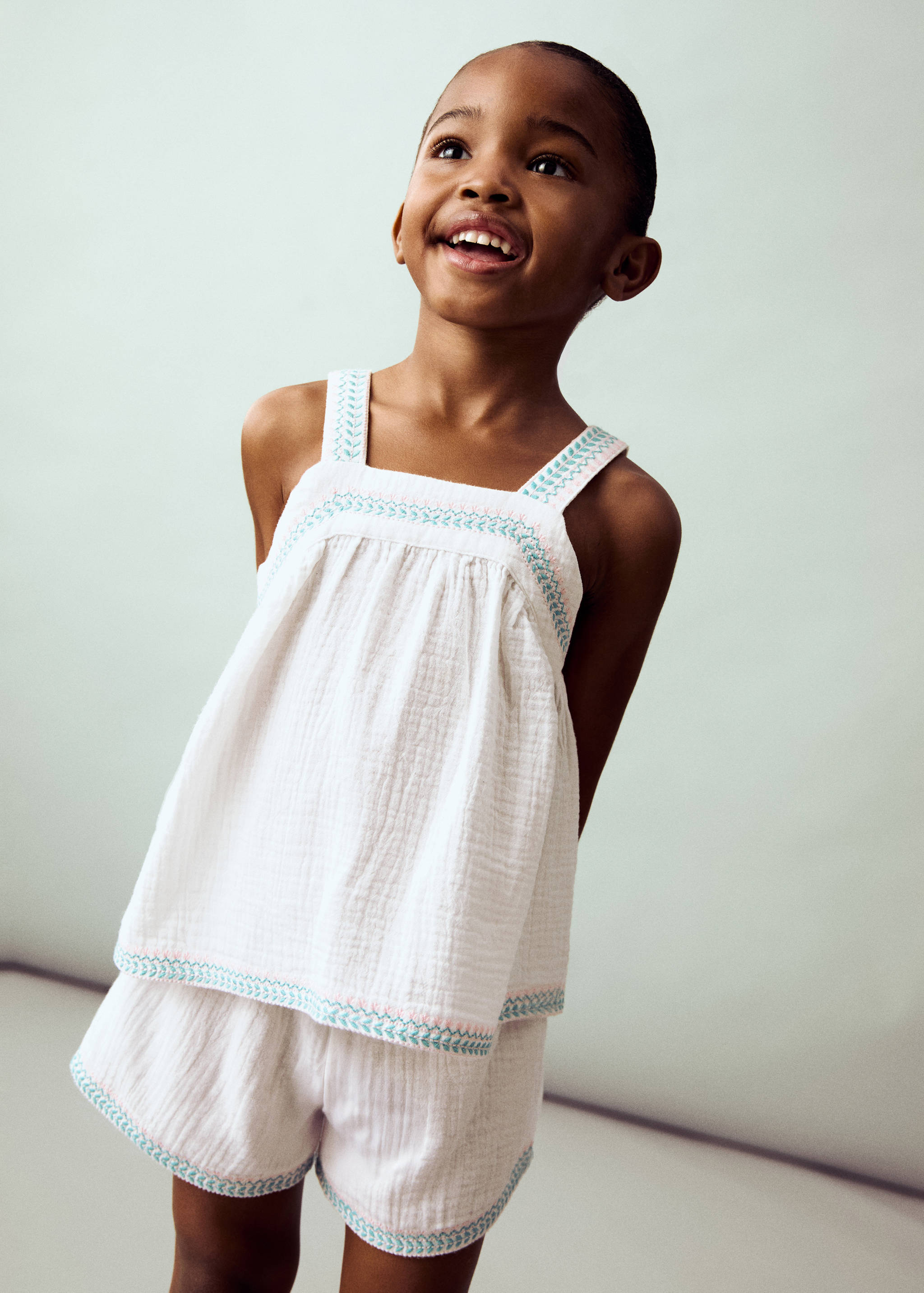 Bambula embroidered blouse - Medium plane