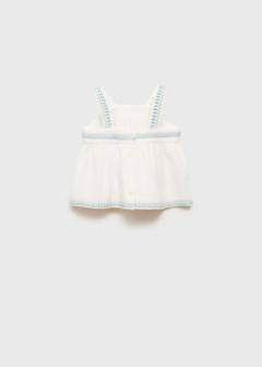 Bambula embroidered blouse — White 5