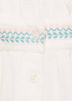 Bambula embroidered blouse — White 6