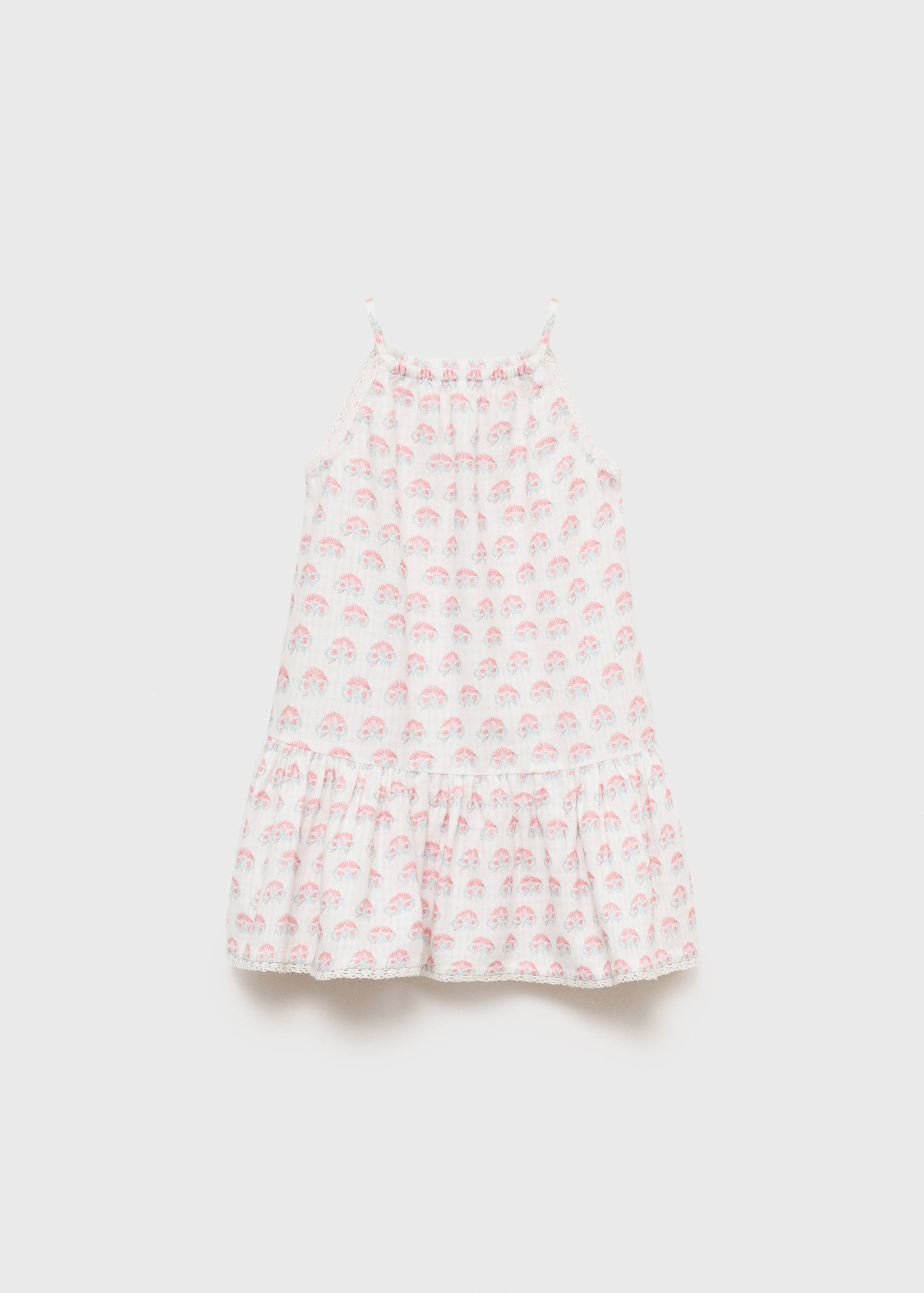 Floral embroidered dress with straps - Article without model