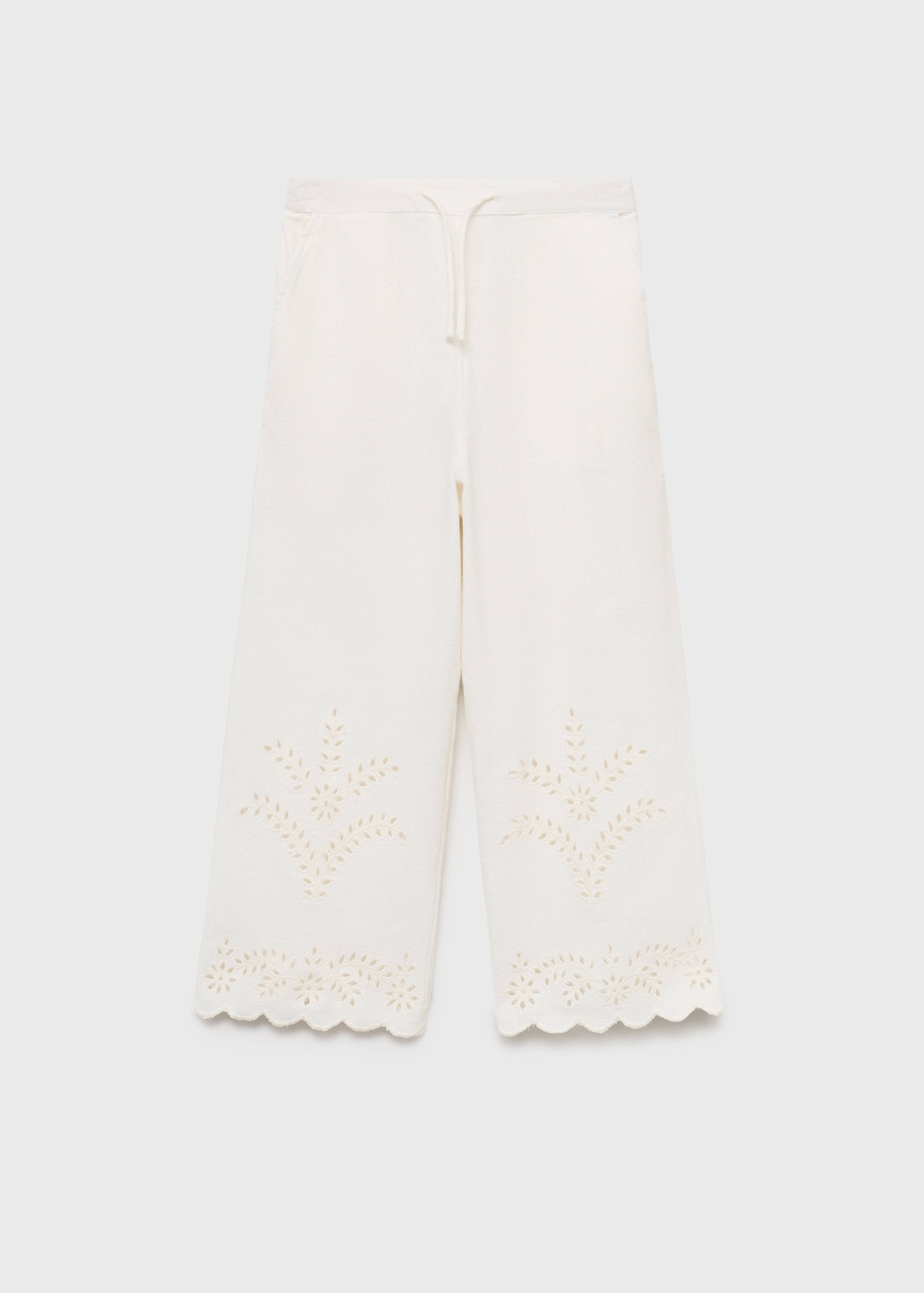 Swiss-embroidered pants - Article without model