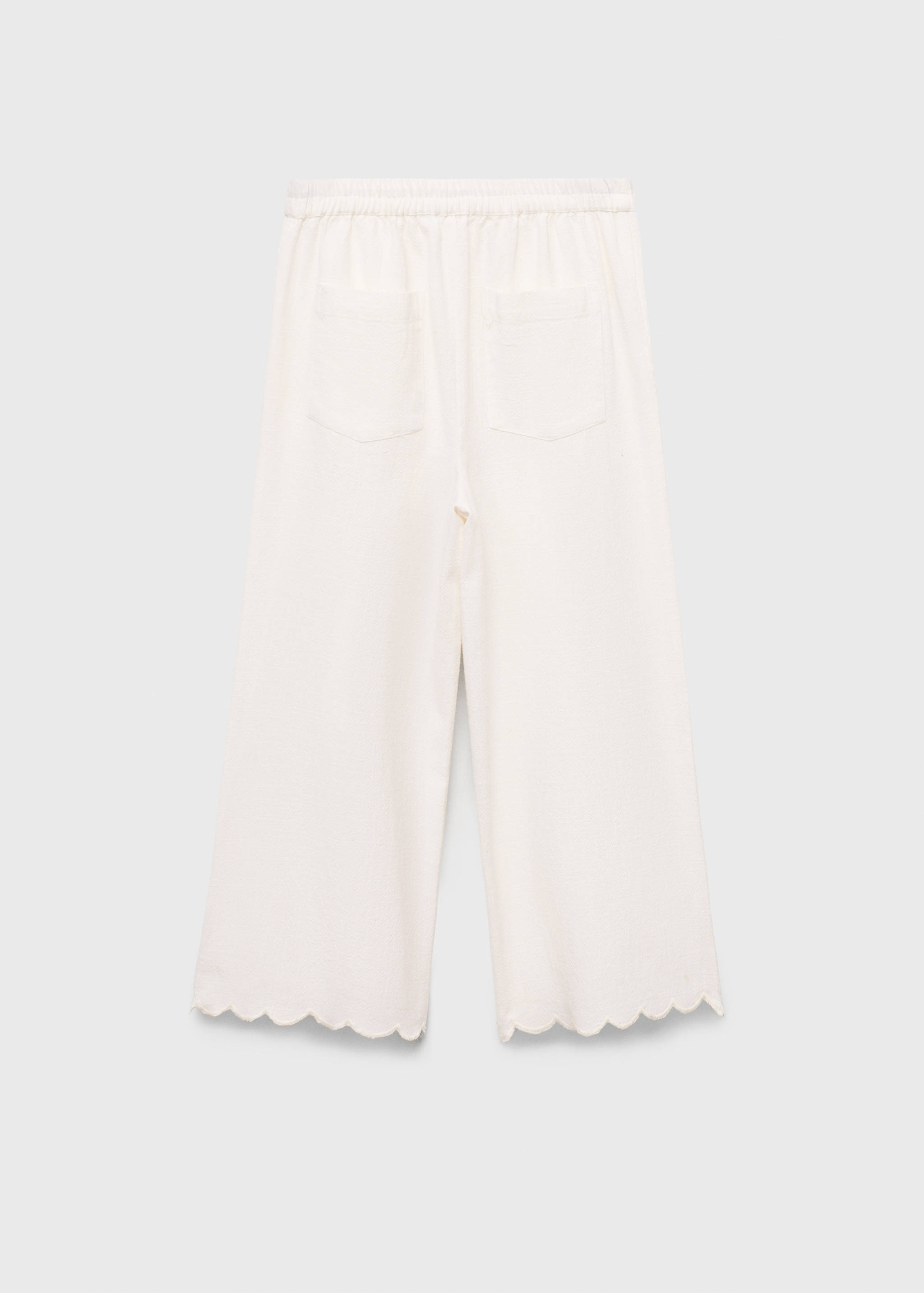 Swiss-embroidered pants - Reverse of the article