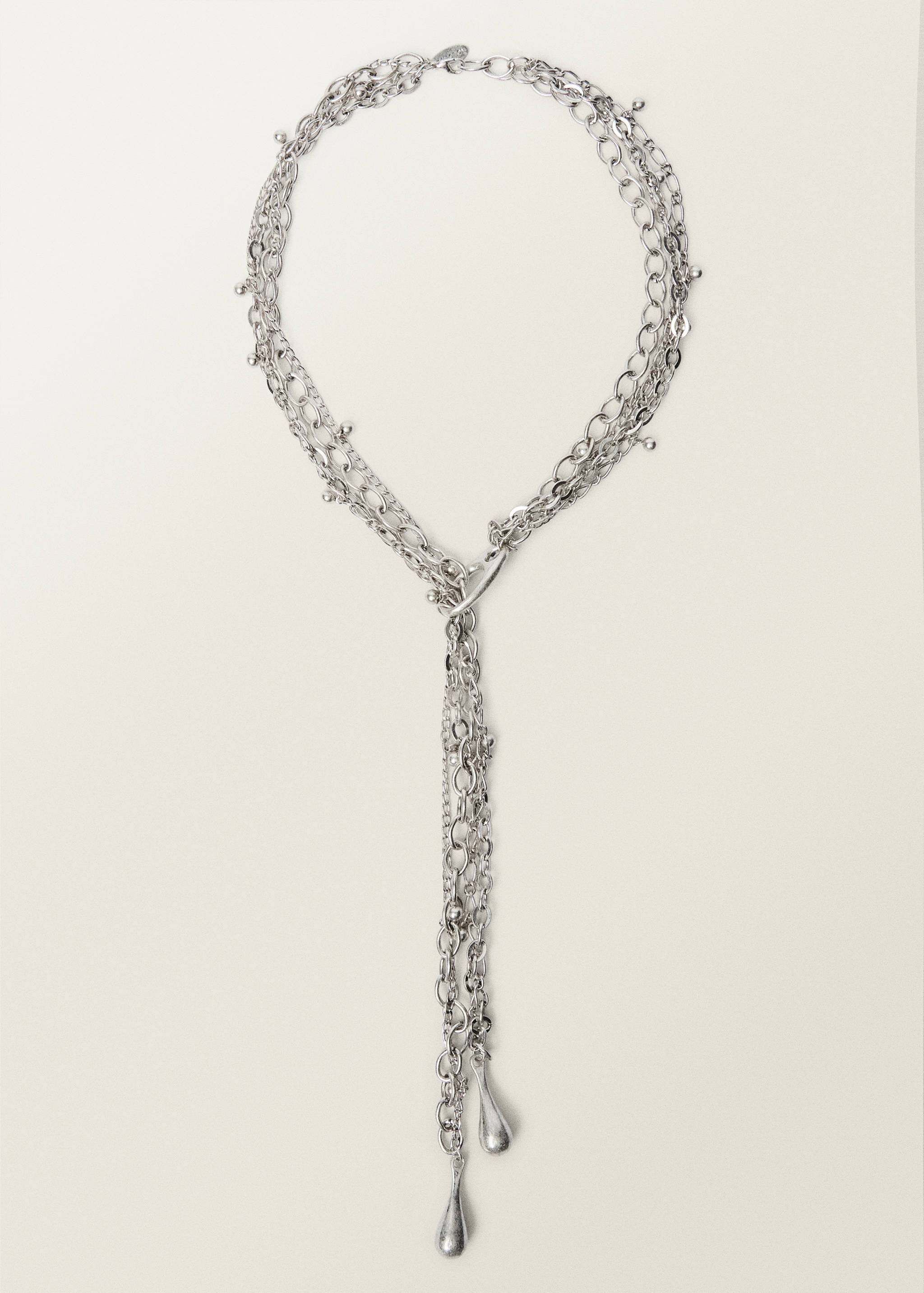 Κολιέ με συνδυασμό αλυσίδων που κρέμονται - Προϊόν χωρίς μοντέλο