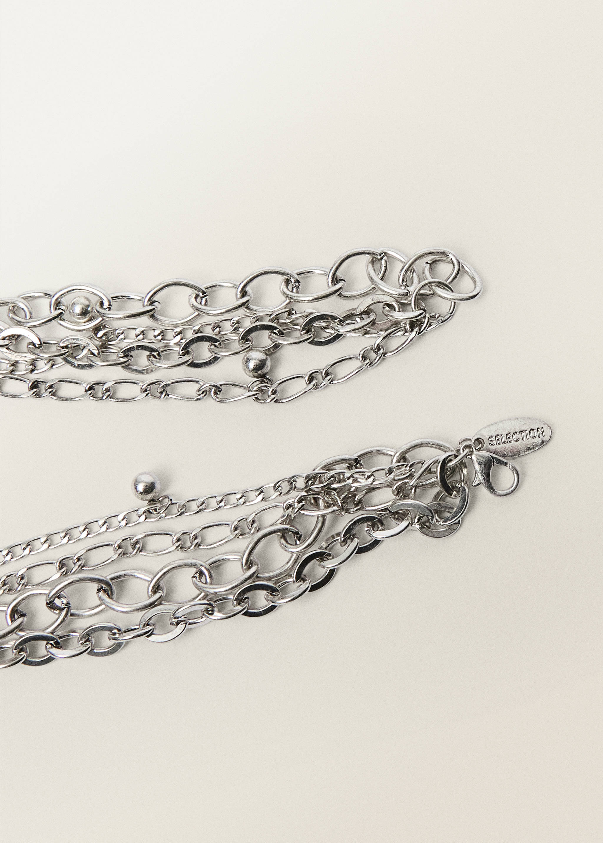 Κολιέ με συνδυασμό αλυσίδων που κρέμονται - Λεπτομέρεια του προϊόντος 1