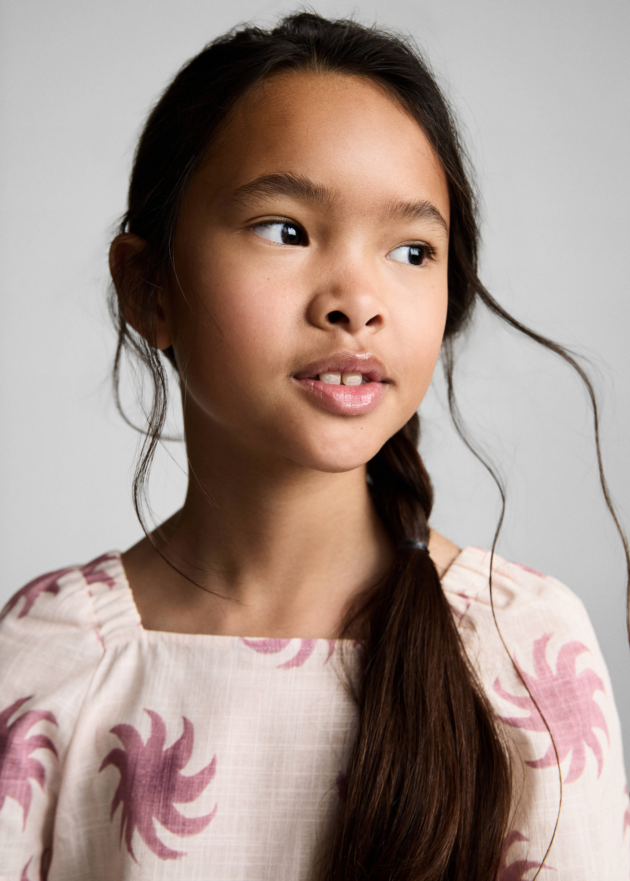 Printed crop blouse - Details of the article 1