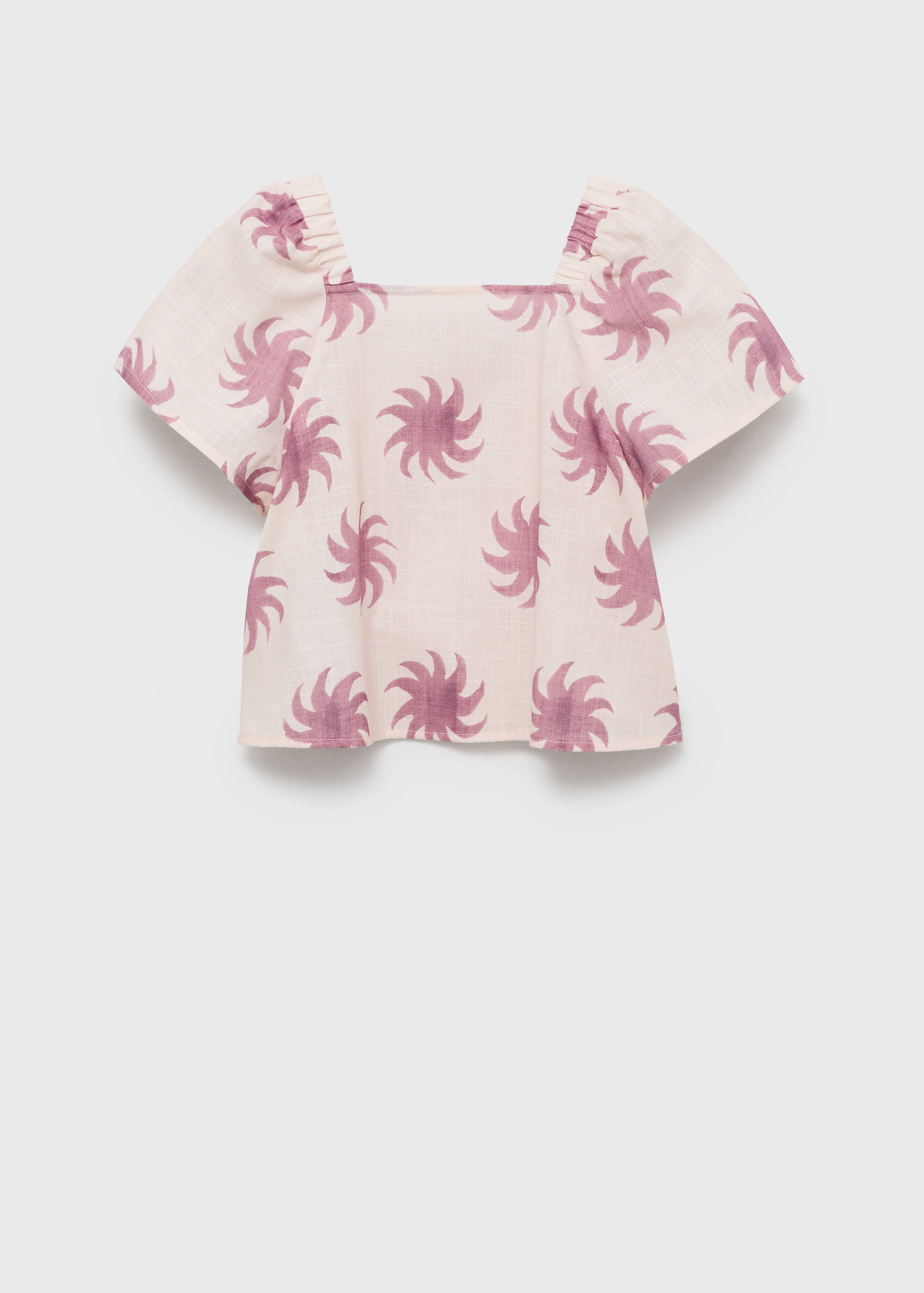 Printed crop blouse - Article without model