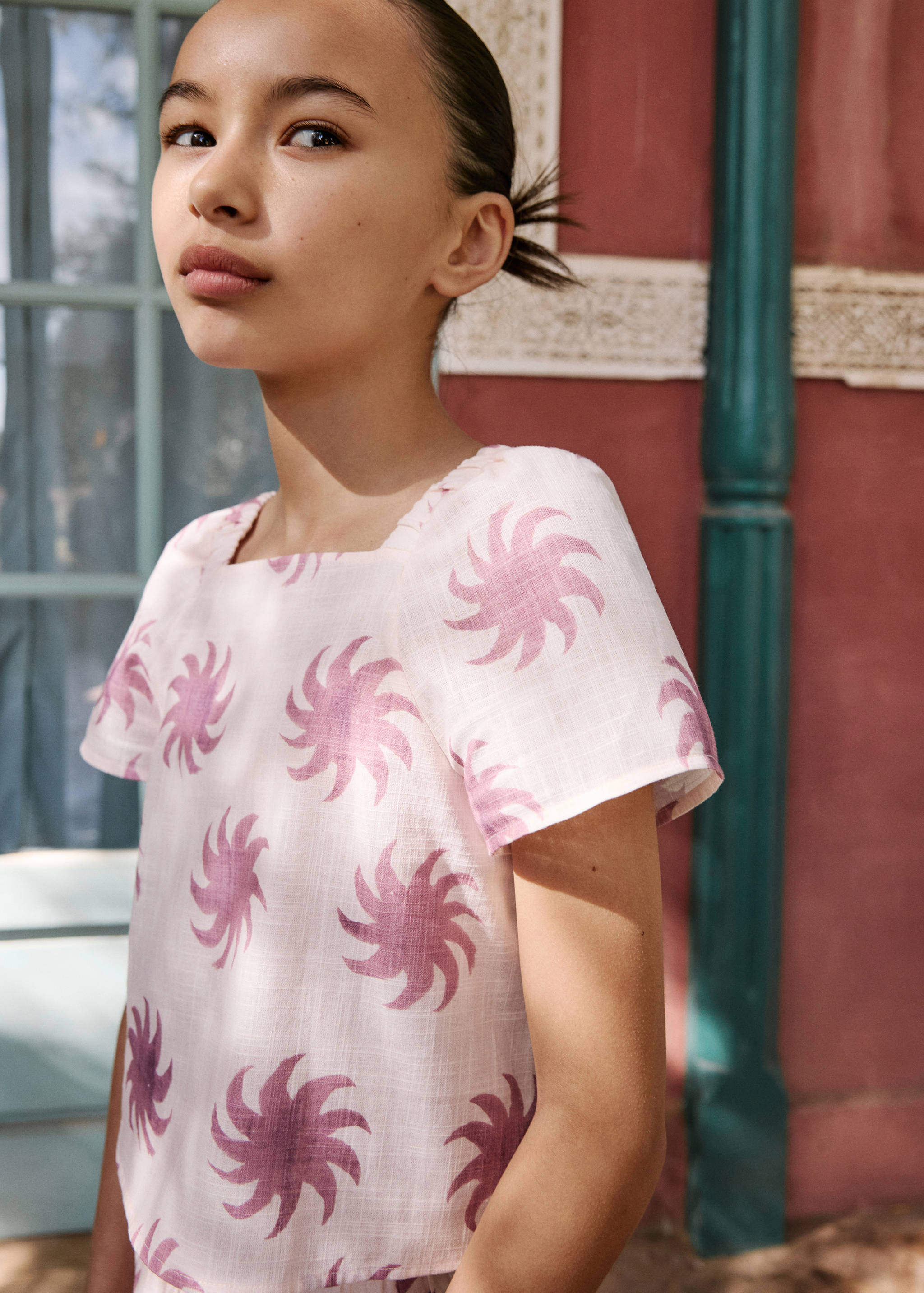 Printed crop blouse - Details of the article 5