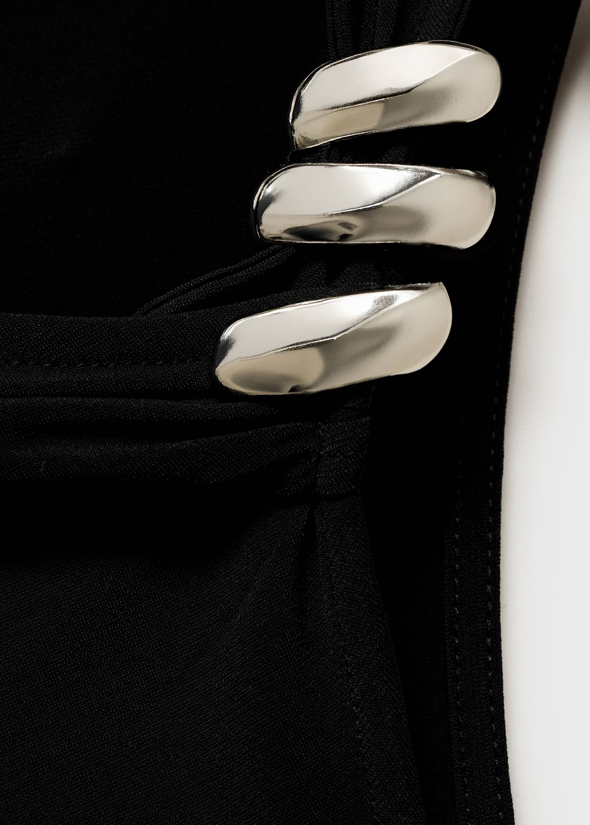 Asymmetrical top with metallic appliqué - Details of the article 0
