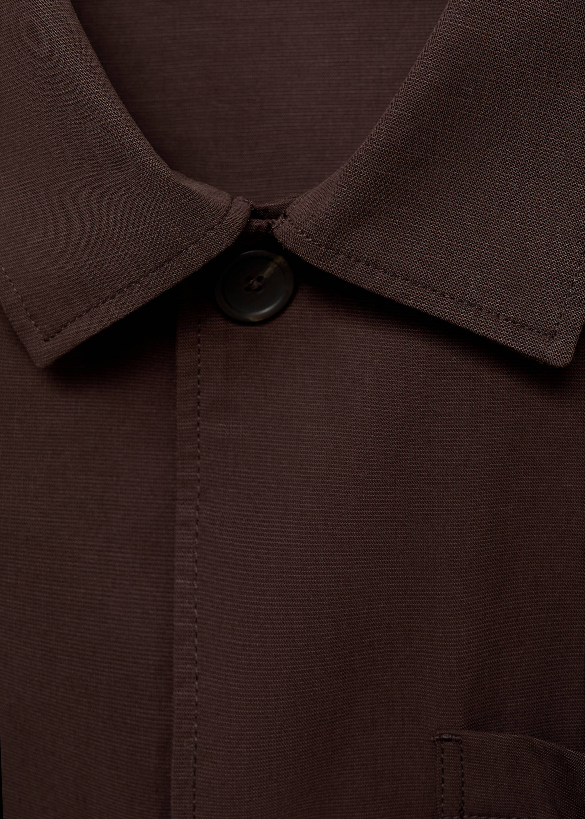 Pocket lyocell overshirt - Details of the article 8