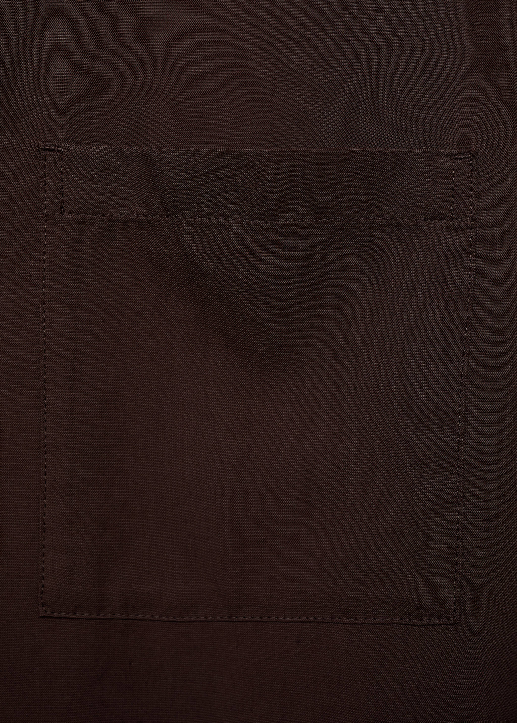 Pocket lyocell overshirt - Details of the article 0