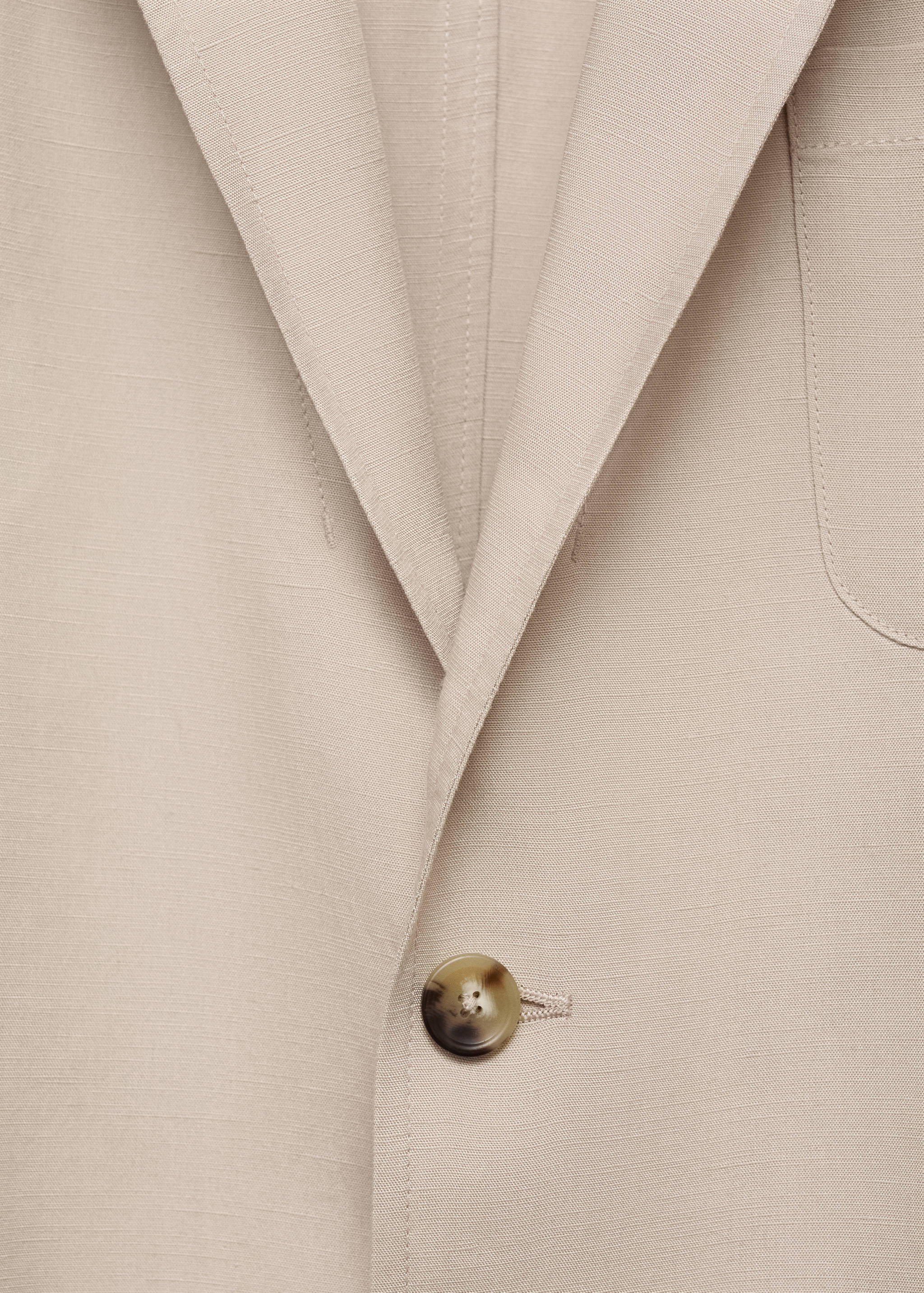 Veste de costume slim-fit lin et lyocell mélangé - Détail de l'article 8