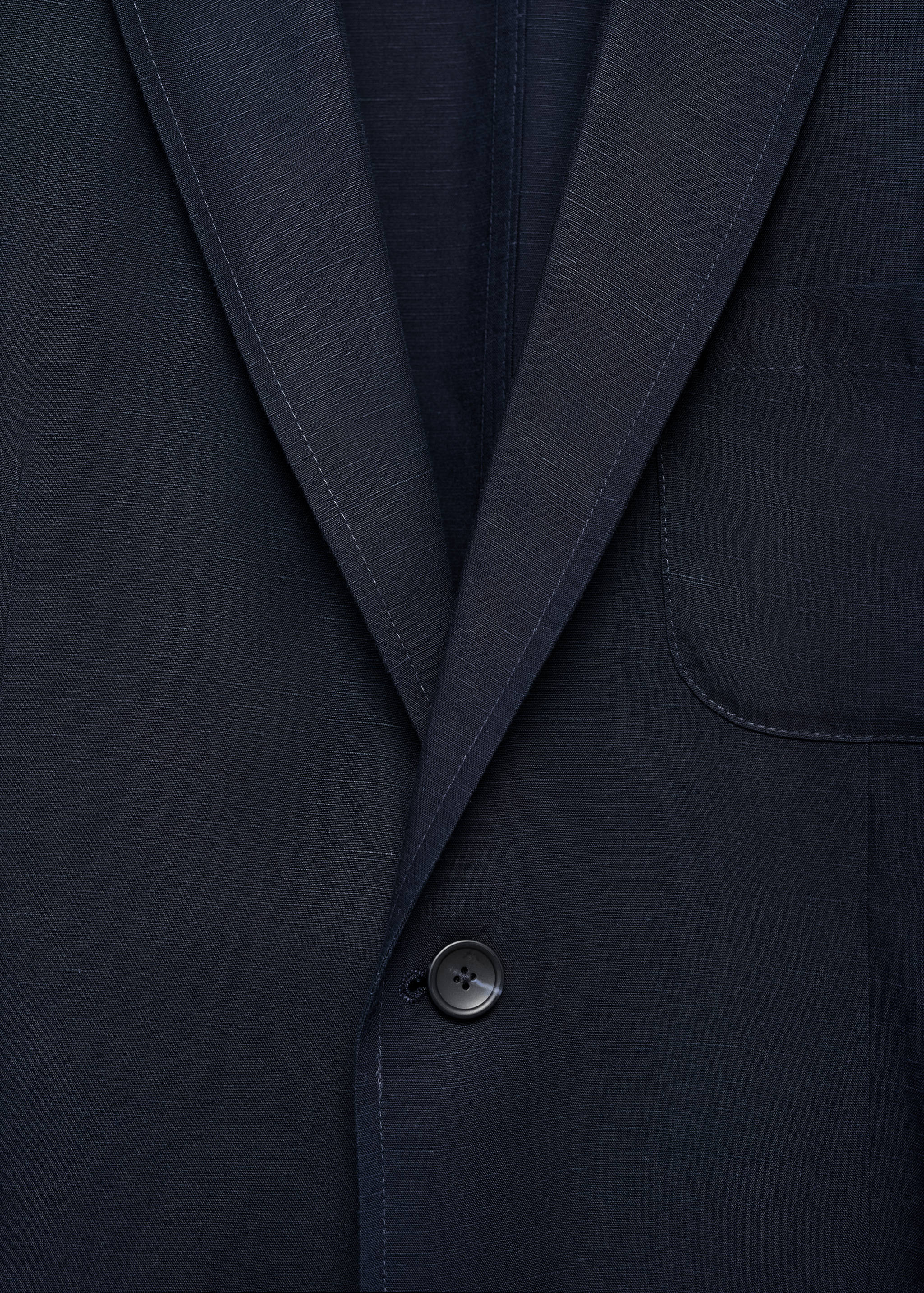 Veste de costume slim-fit lin et lyocell mélangé - Détail de l'article 8