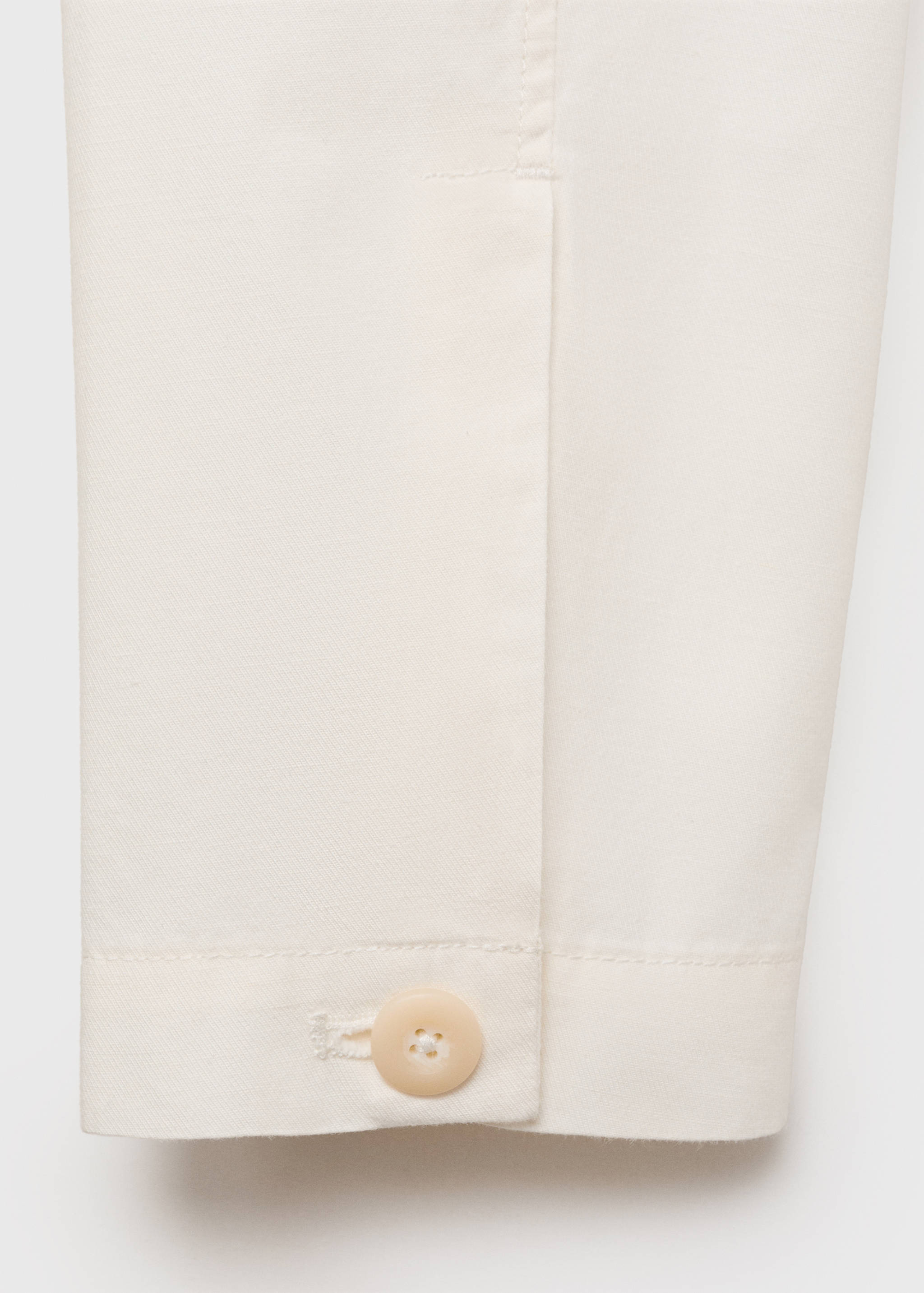 Linen-cotton overshirt with pocket - Details of the article 0