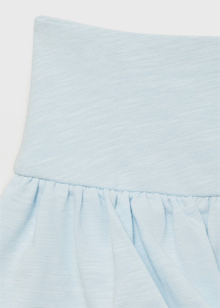Ruffled trouser skirt — Sky Blue