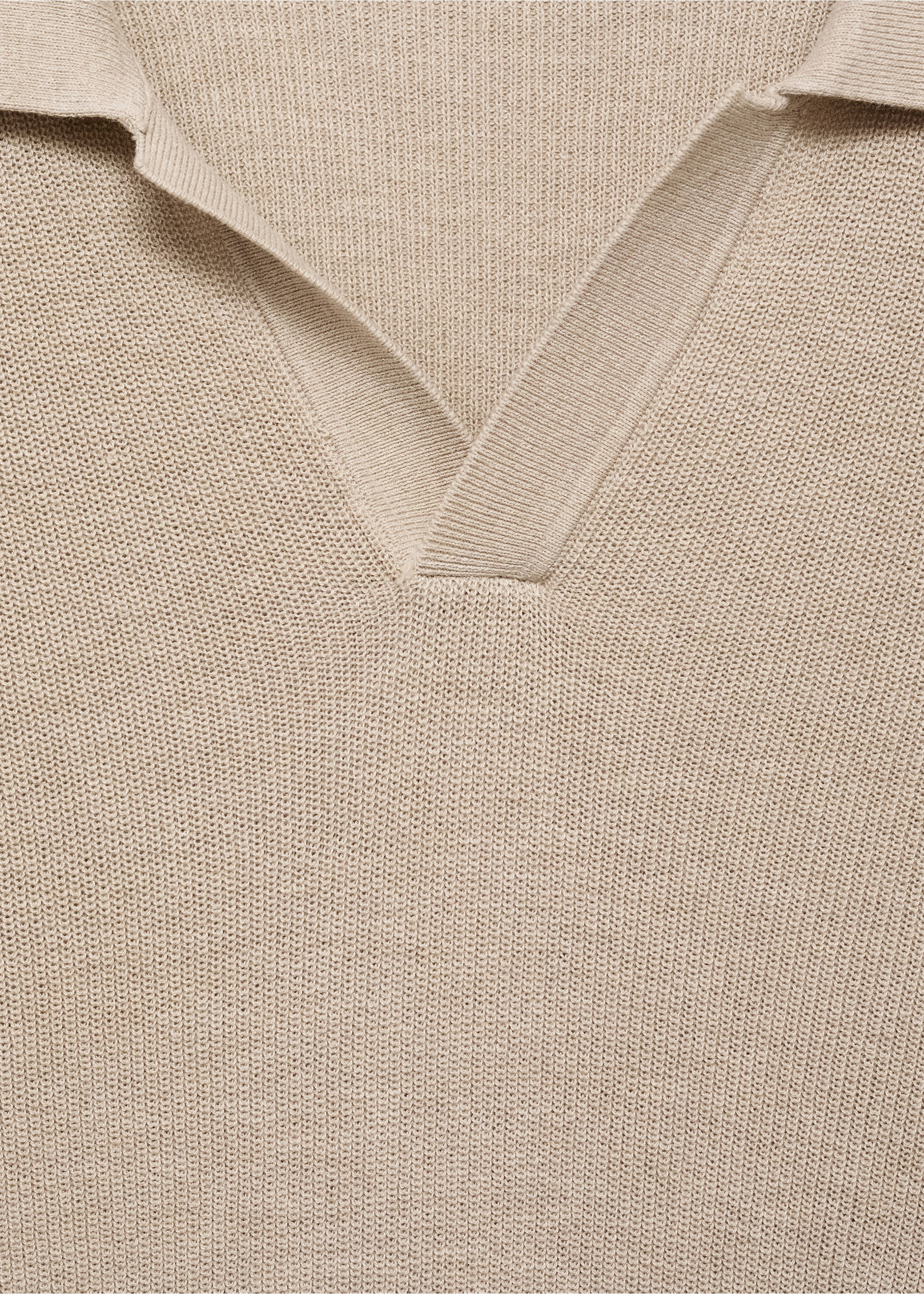 Polo maille structure - Détail de l'article 8, Sable. Ref: 87047897-00.