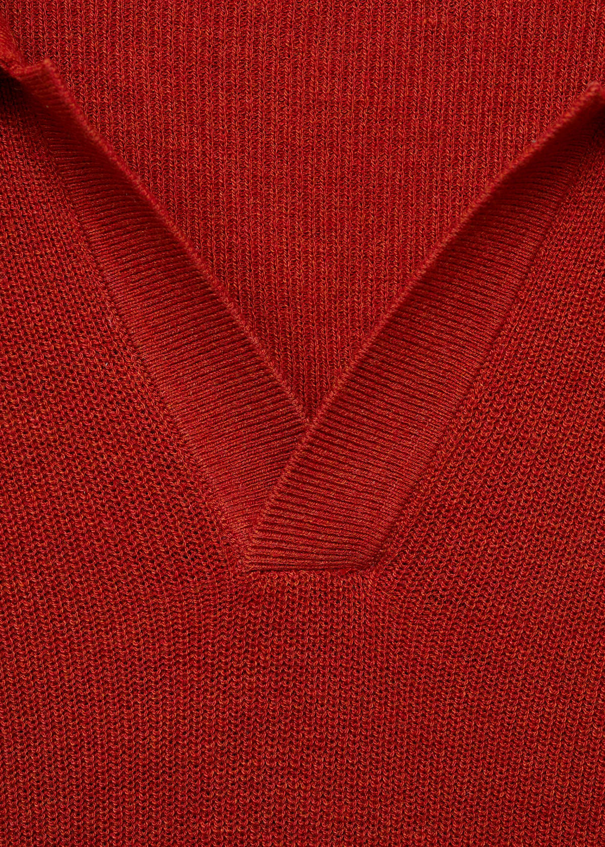 Structured knitted polo shirt — Red