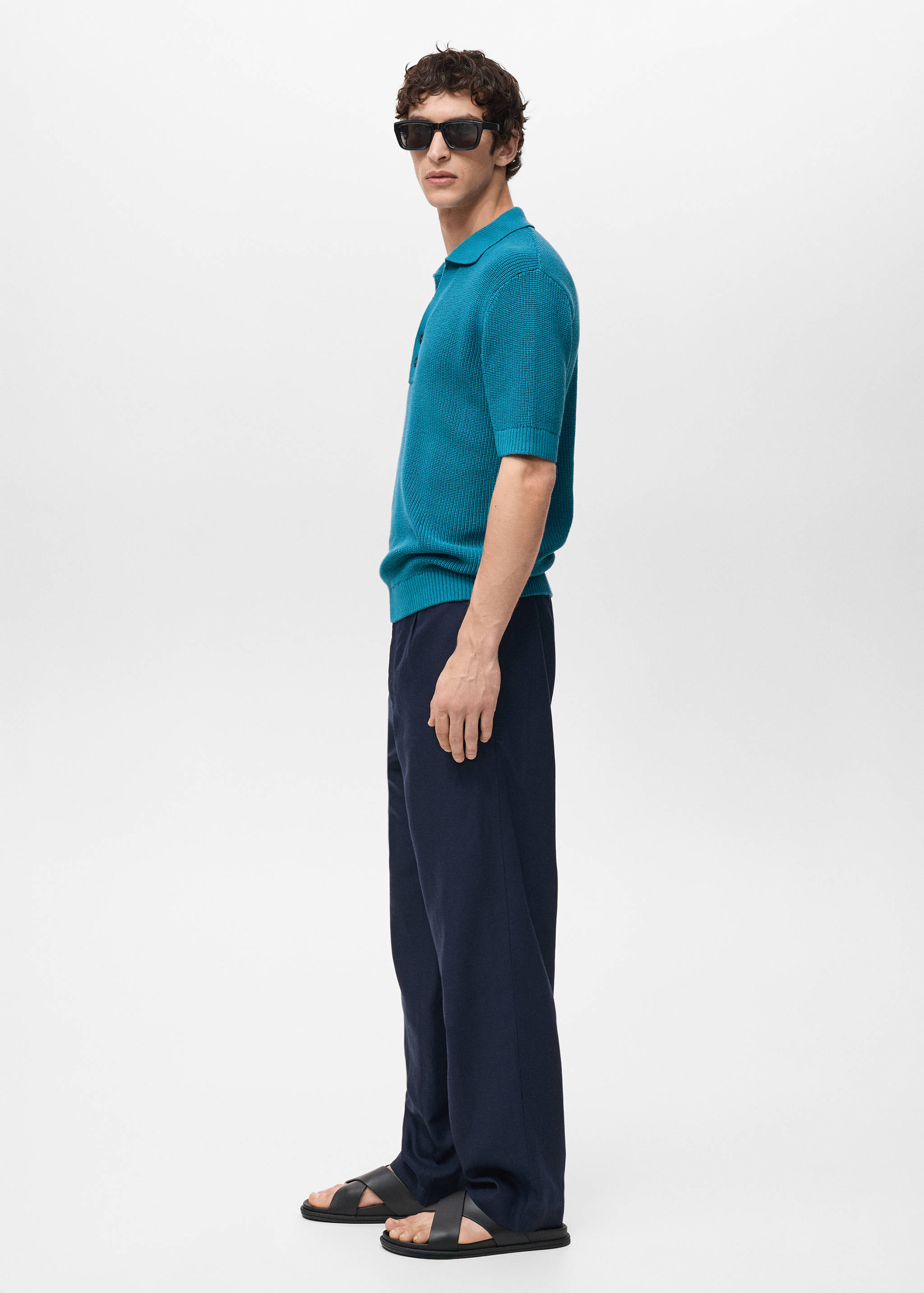 Polo de malha com ponto perlado - Pormenor do artigo 2