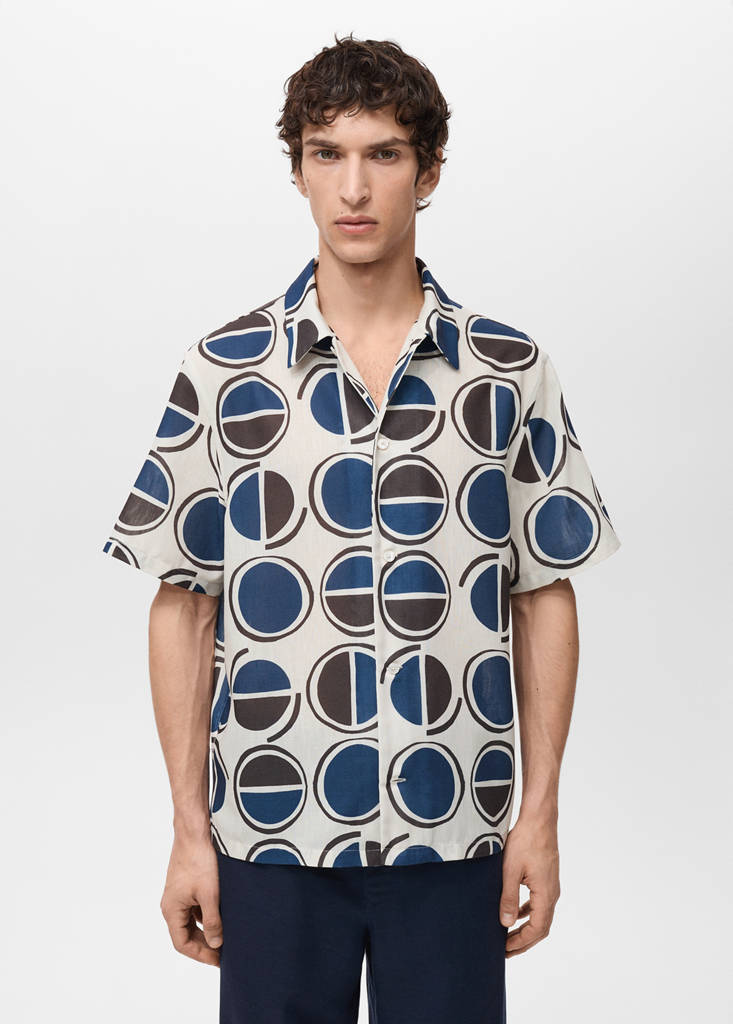 Printed short-sleeved shirt - thumbnail 2