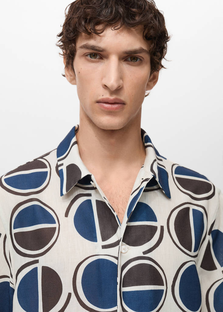Printed short-sleeved shirt - thumbnail 5
