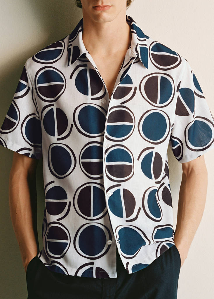 Printed short-sleeved shirt - thumbnail 7