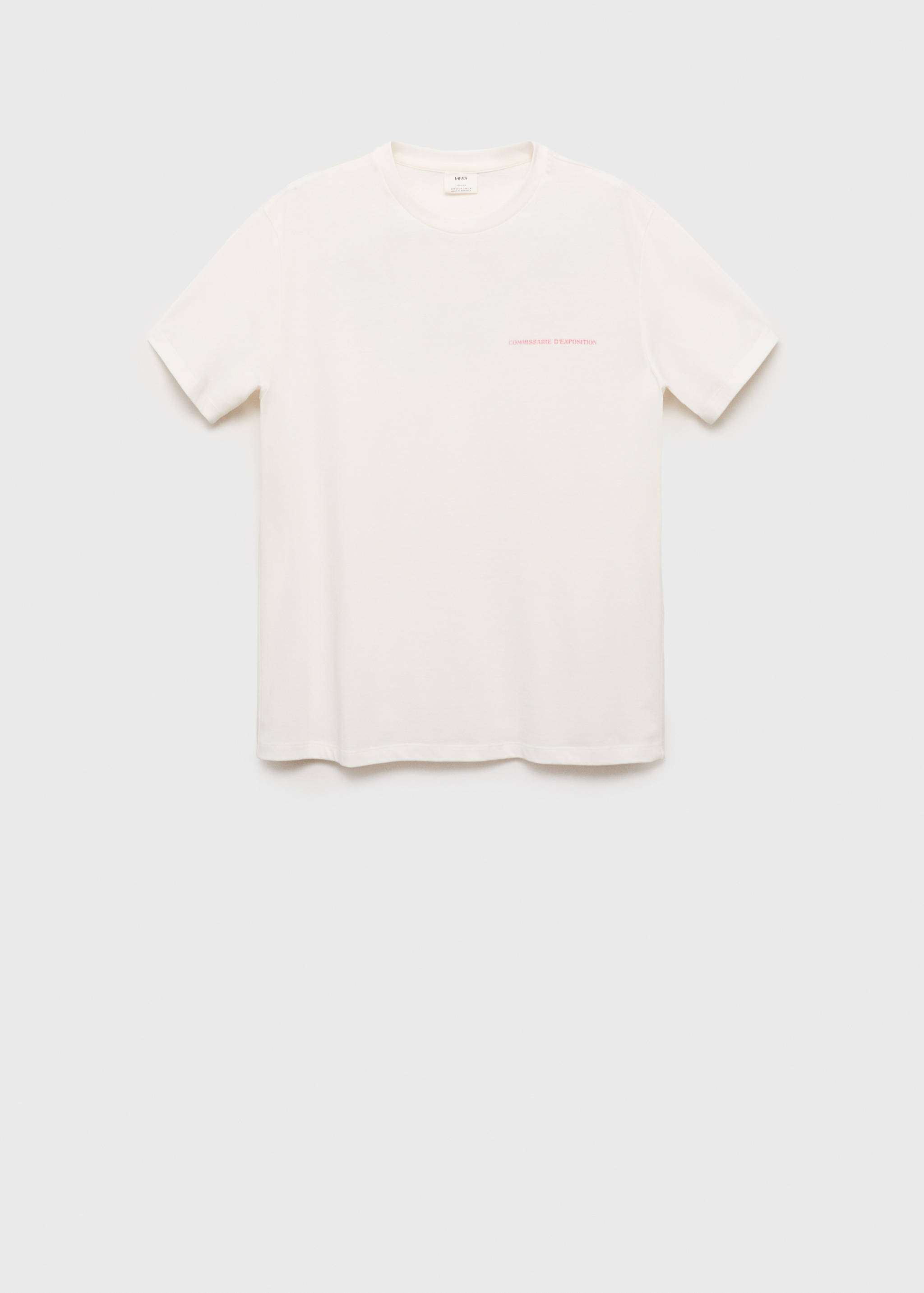 Message cotton T-shirt - Article without model