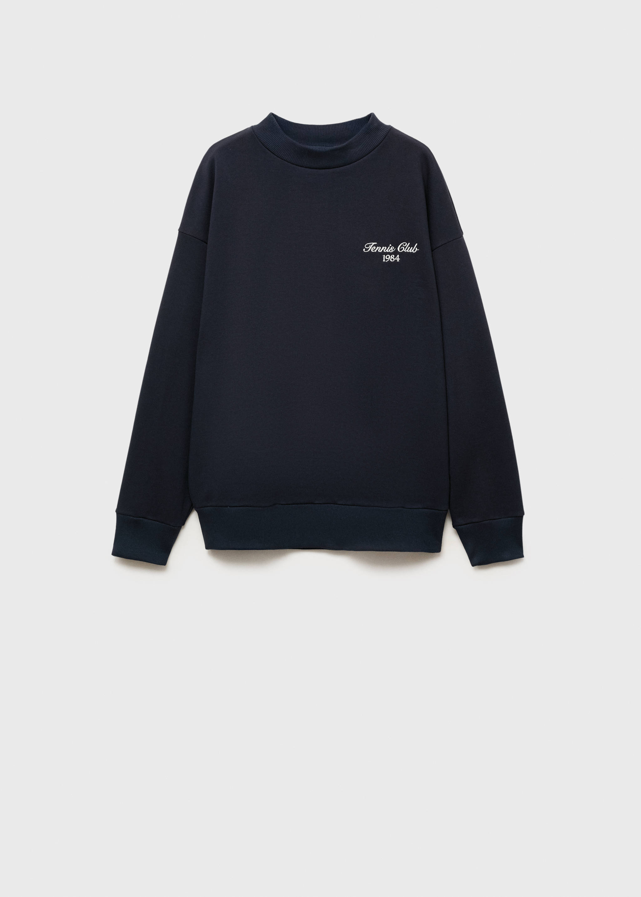 Oversized sweatshirt with printed message - Article without model