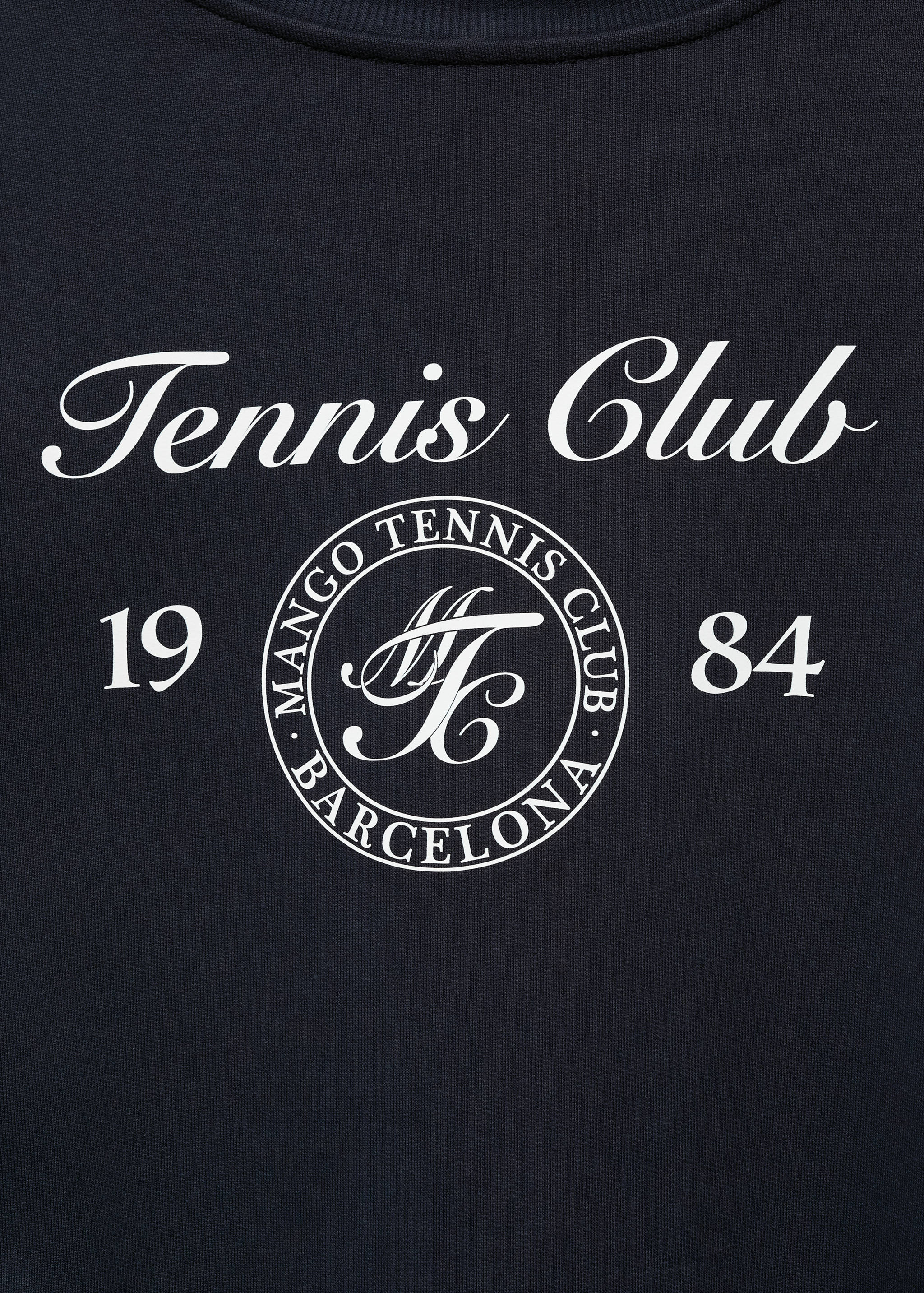 Oversized sweatshirt with printed message - Details of the article 8