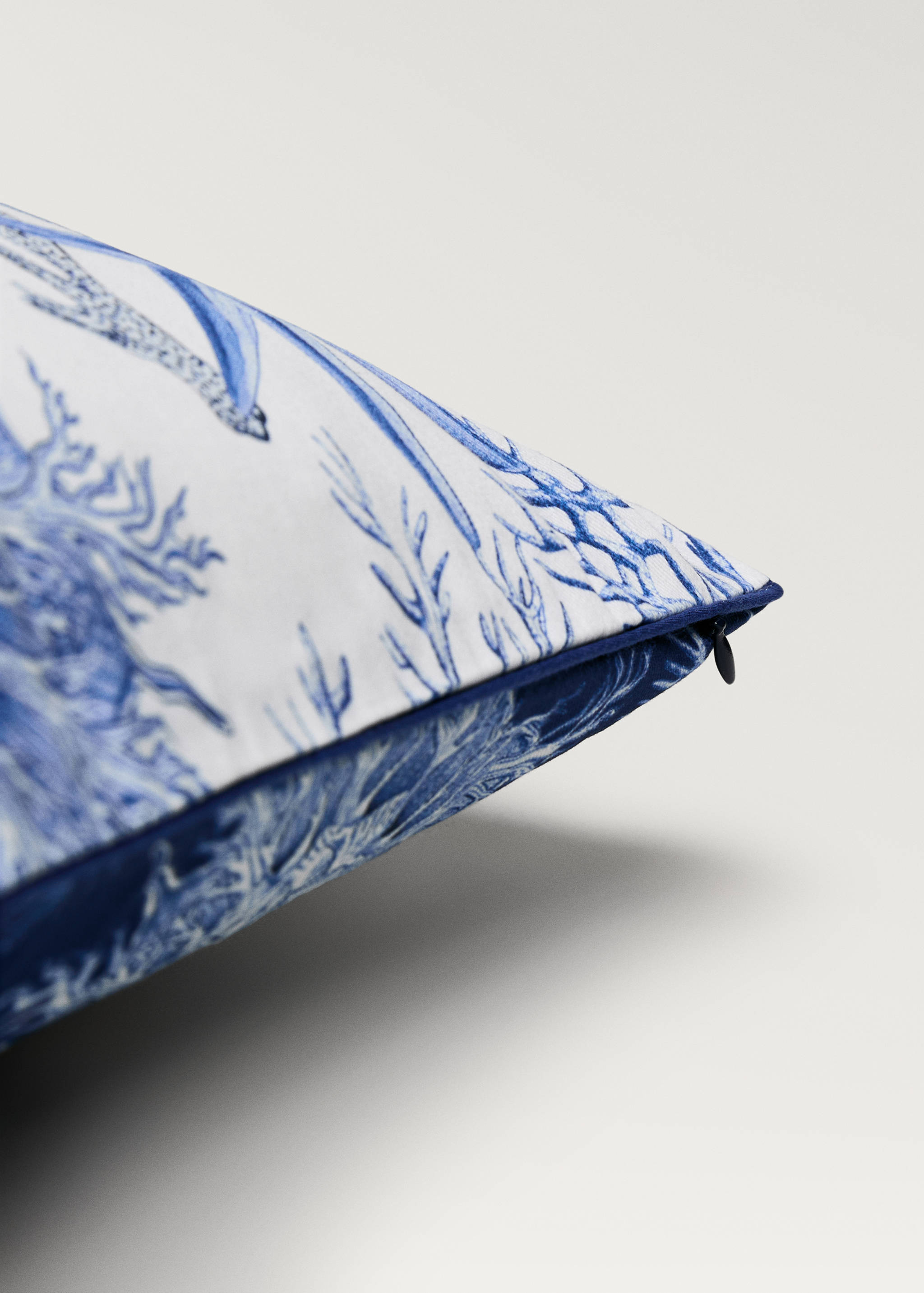 Reversibele kussenhoes met maritieme print 45x45 cm - Detail van het artikel 2