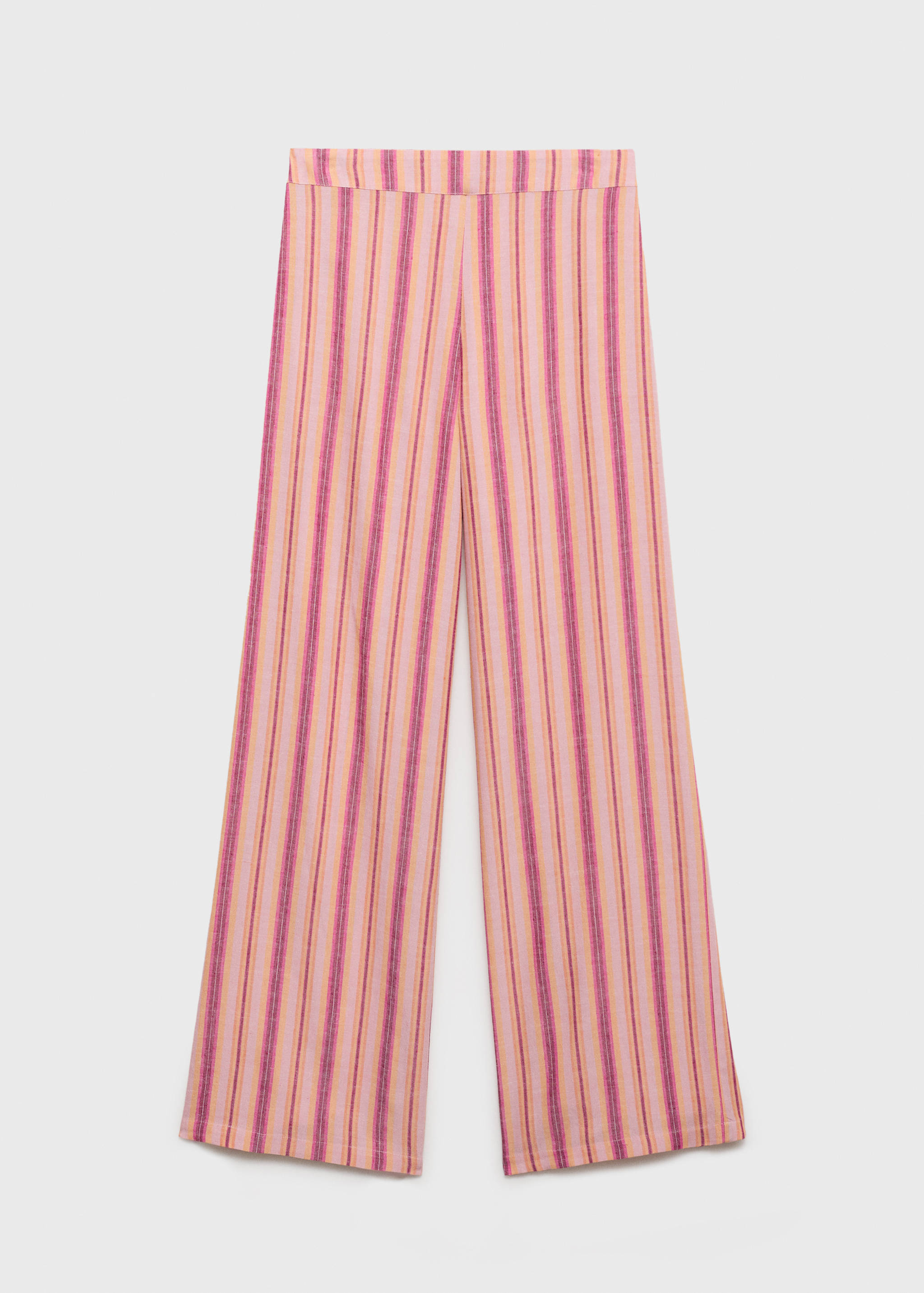 Stripe-print straight trousers - Article without model