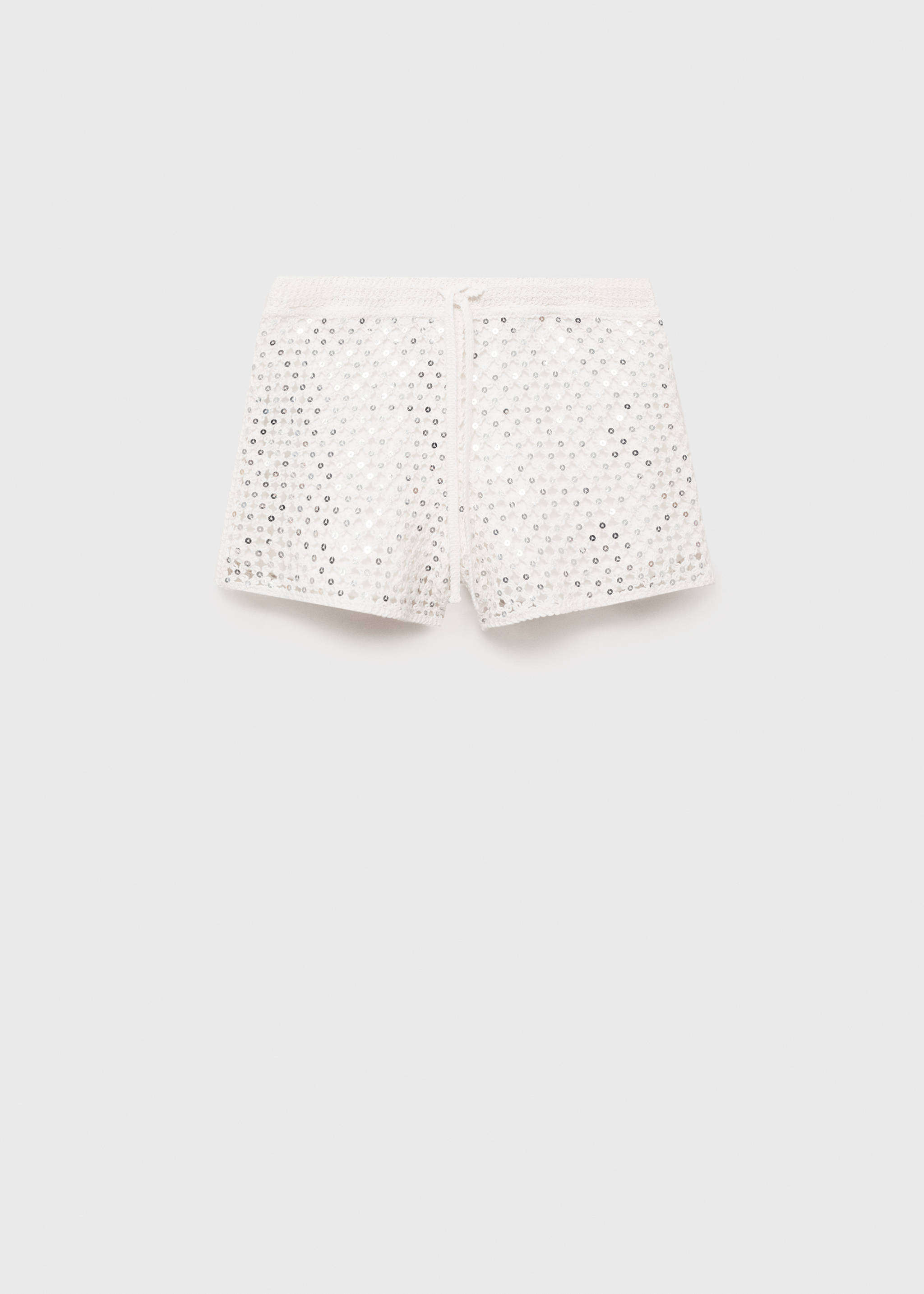 Sequin crochet shorts - Article without model