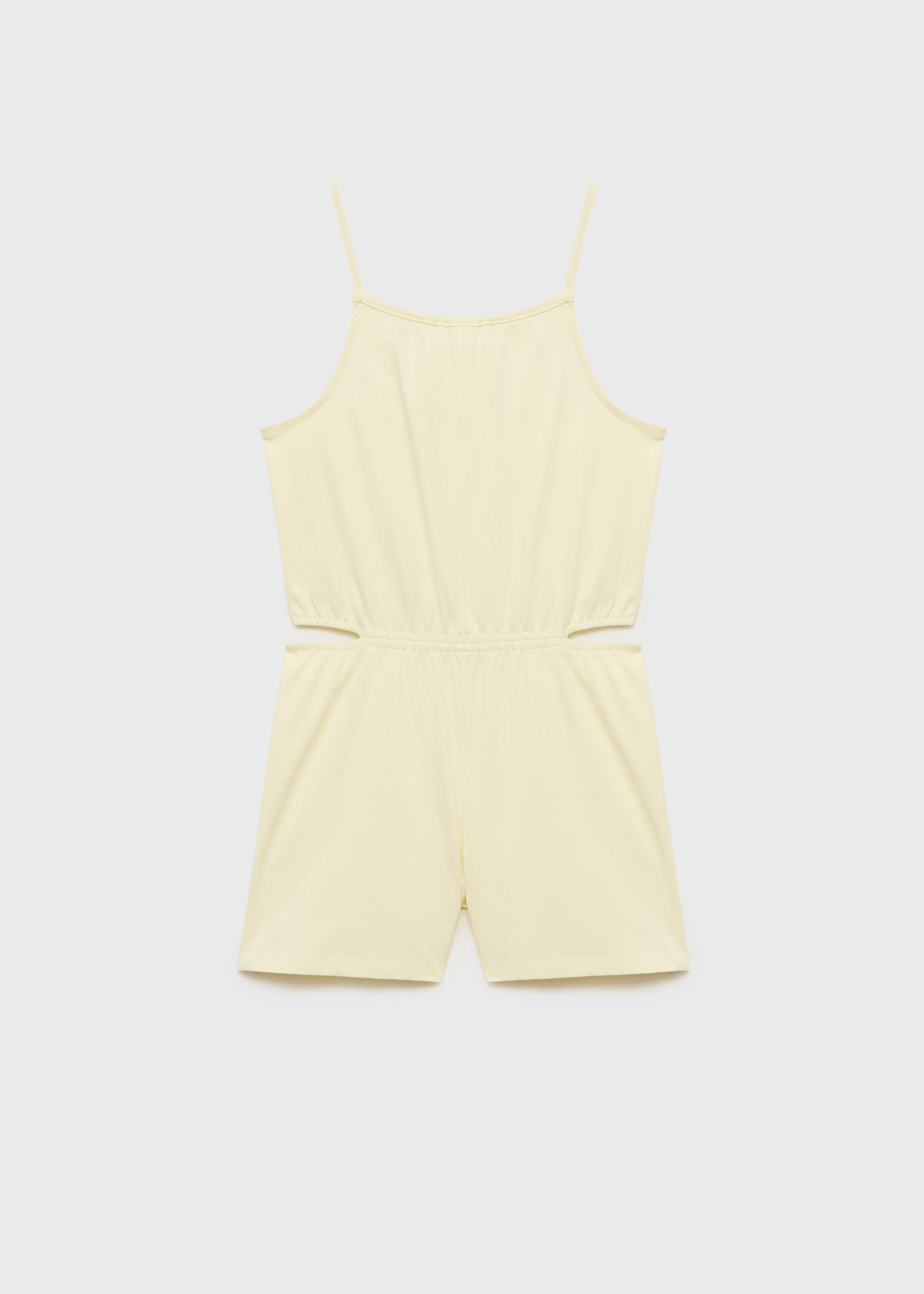 侧面开衩连身裤 - null