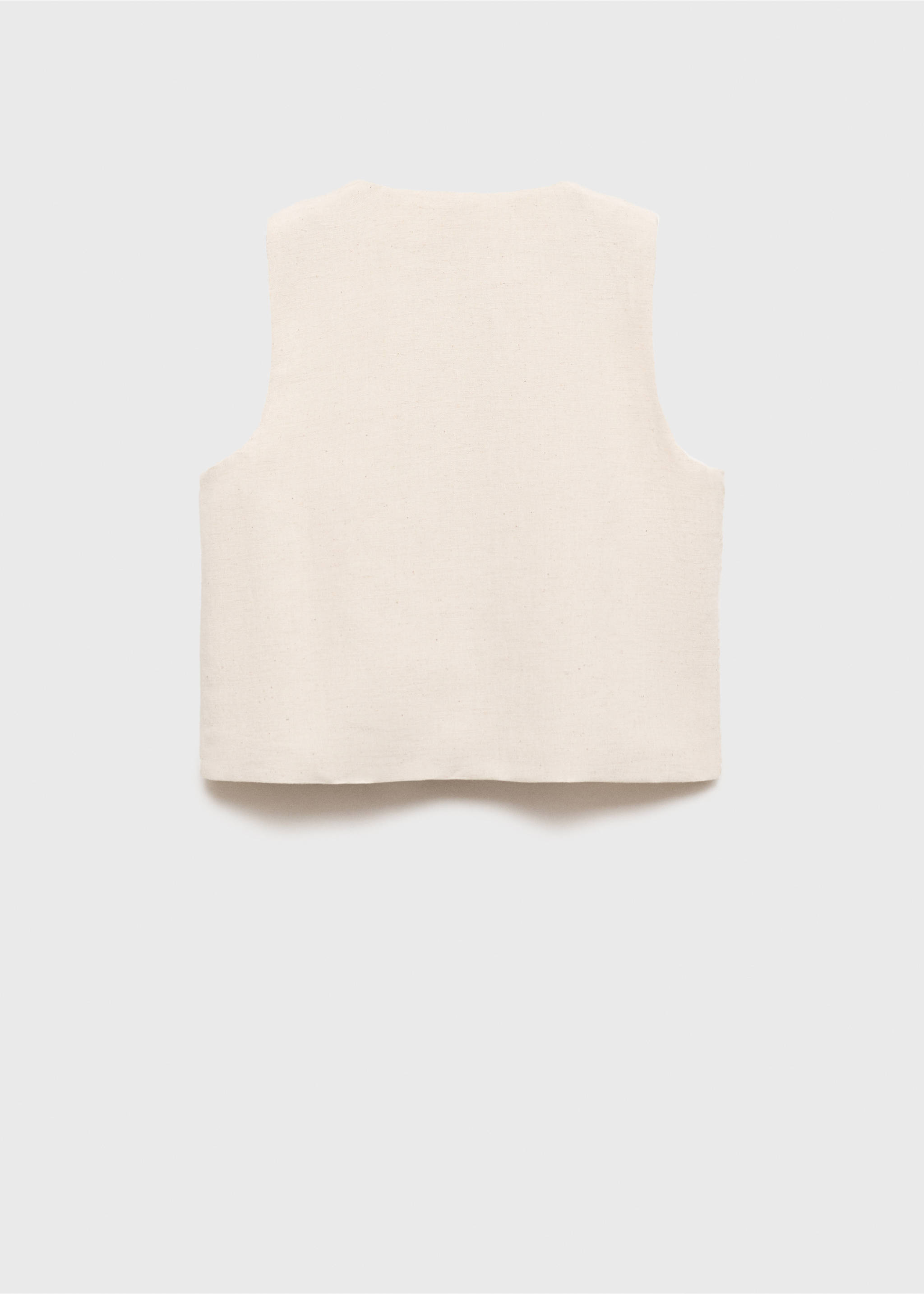 Mirrors embroidered waistcoat - Reverse of the article, Light/Pastel Grey. Ref: 87048269-00.