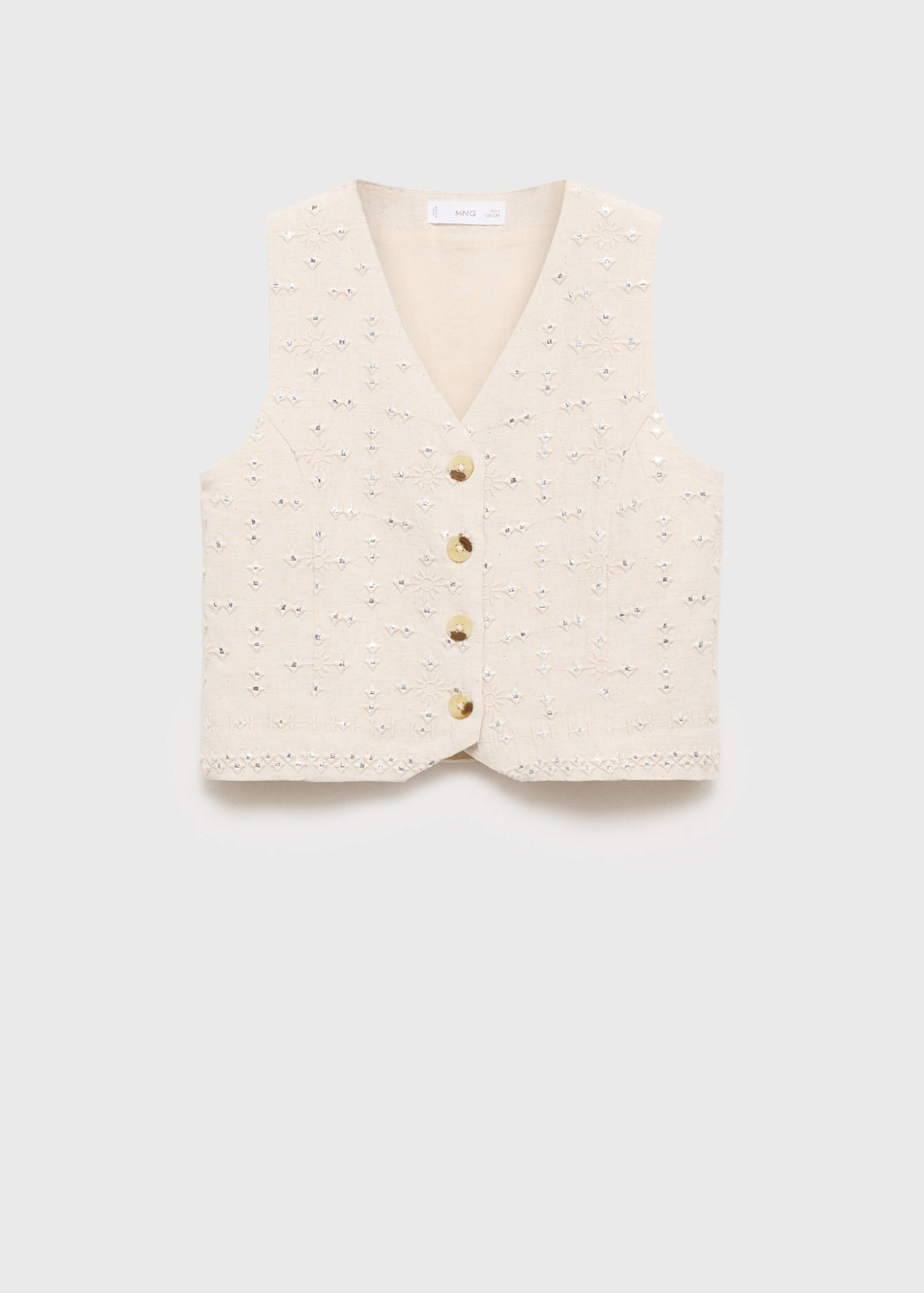 Mirrors embroidered vest - Article without model