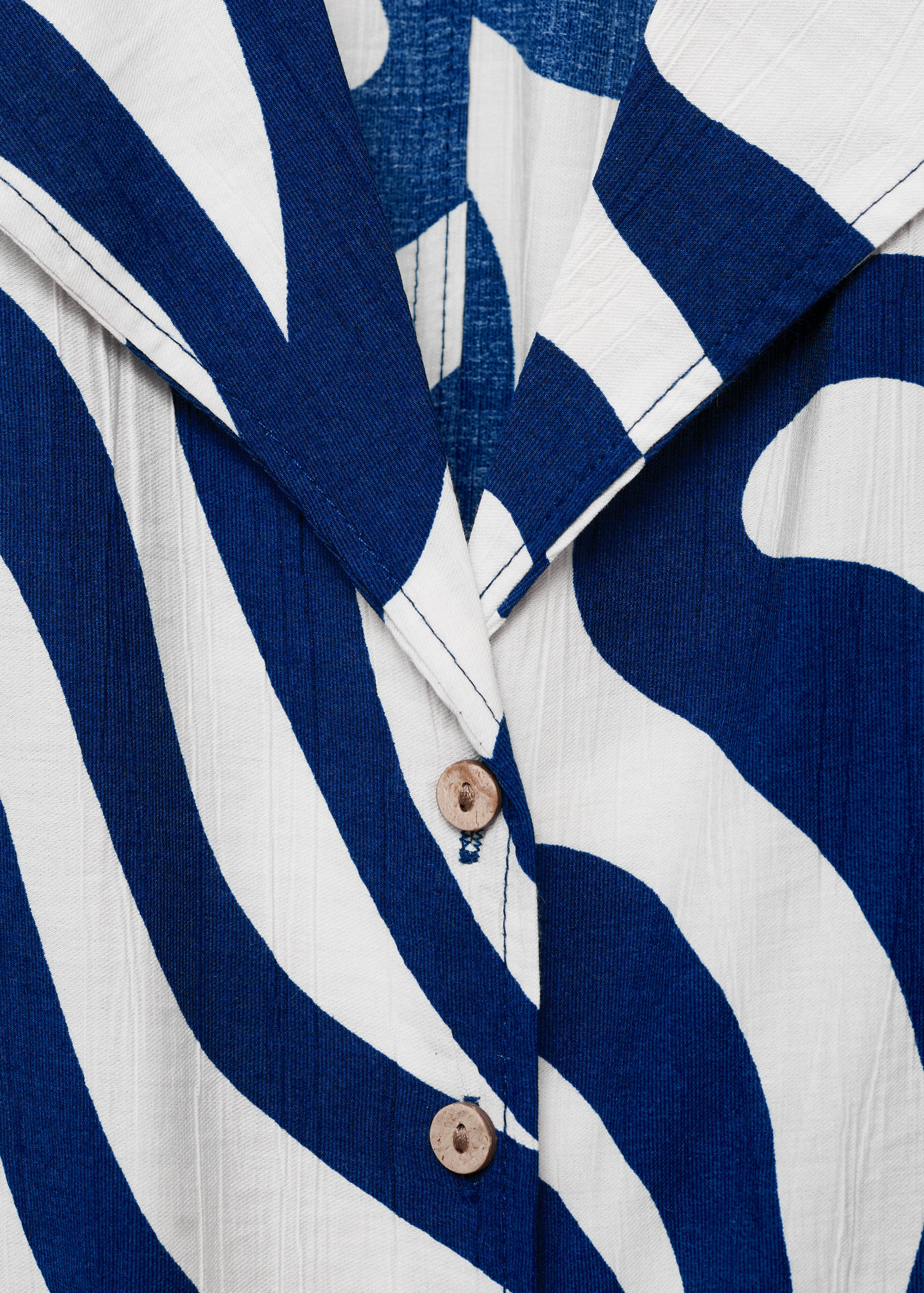 Chemise courte imprimée avec nœud - Détail de l'article 8