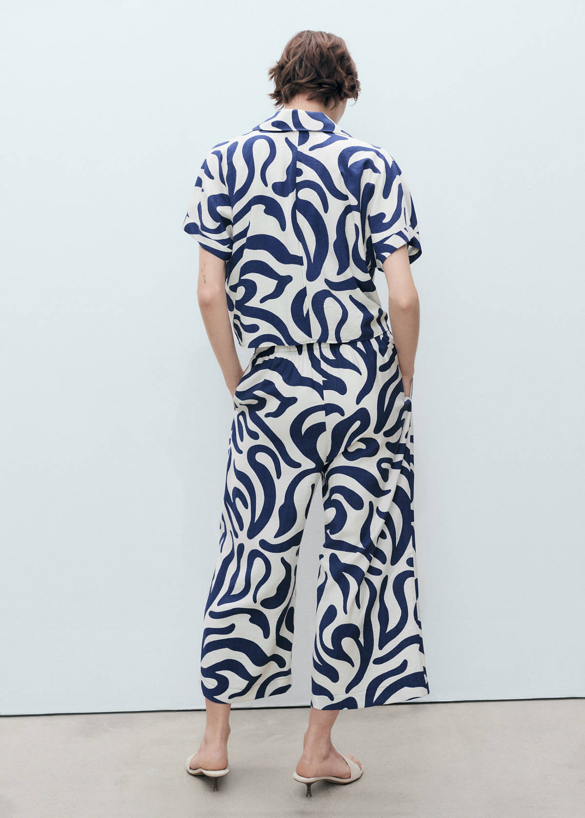 Printed culotte trousers — Off White