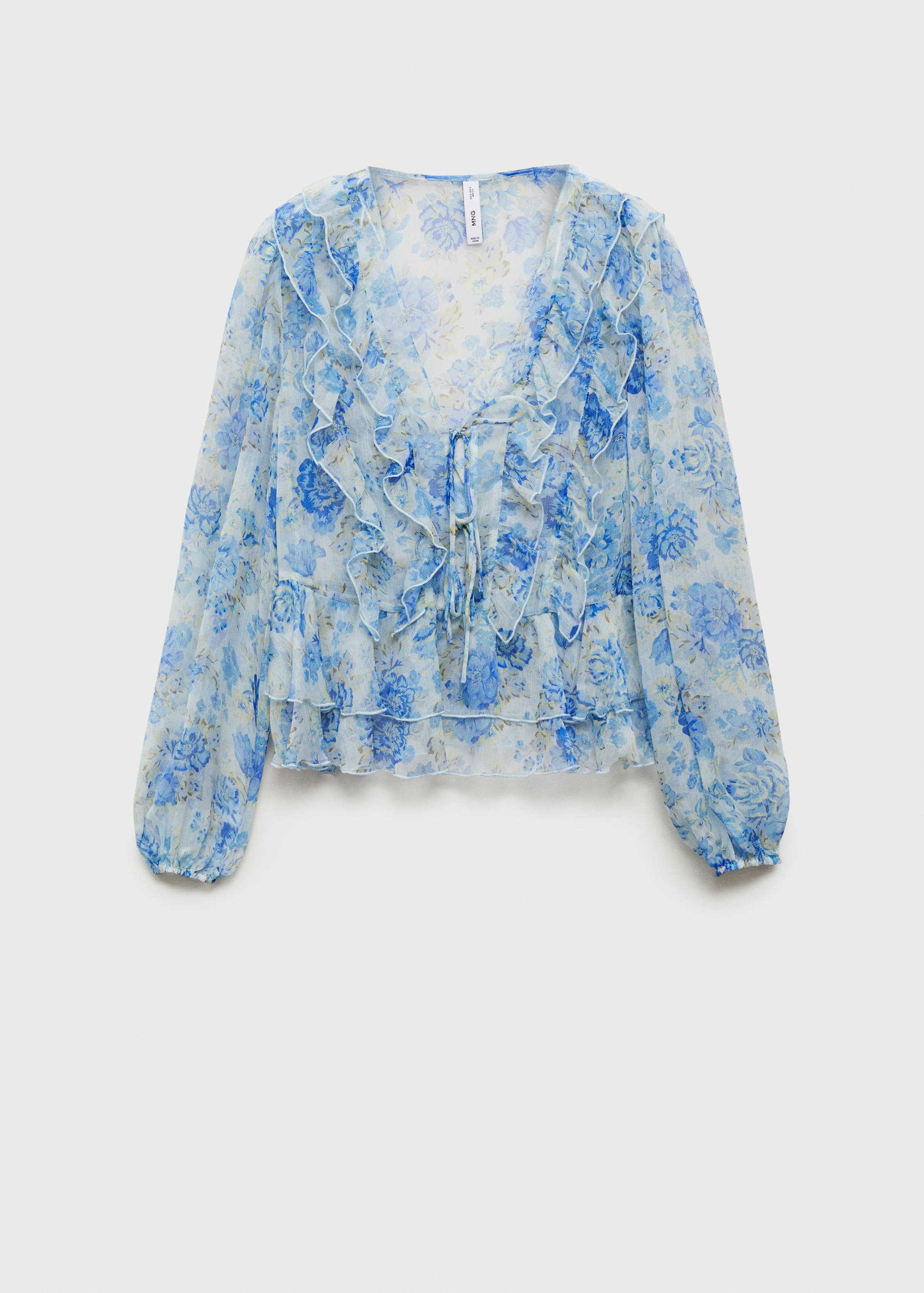 Floral ruffled blouse - Article without model