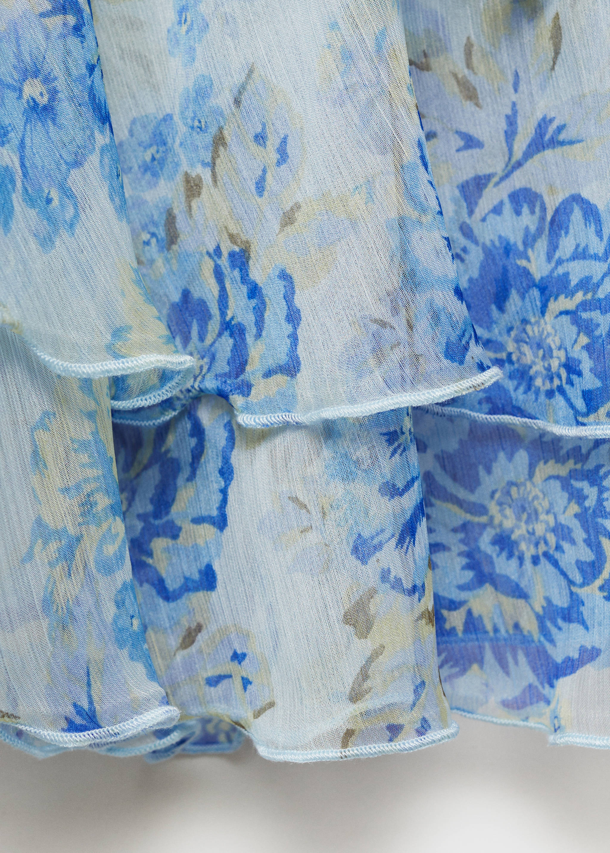 Floral ruffled blouse - Details of the article 0