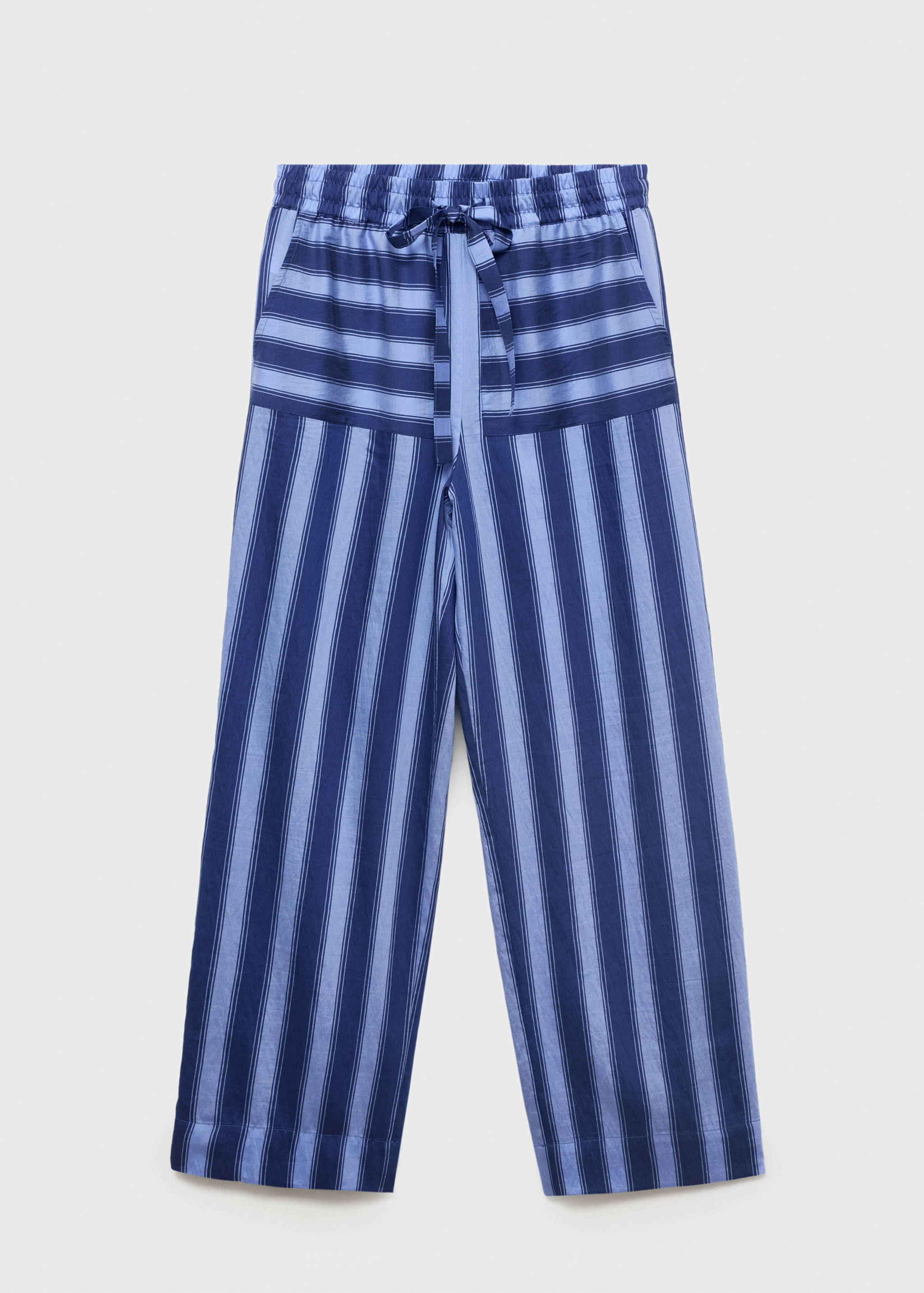 Woven lyocell pants with two-tone stripes - Article without model