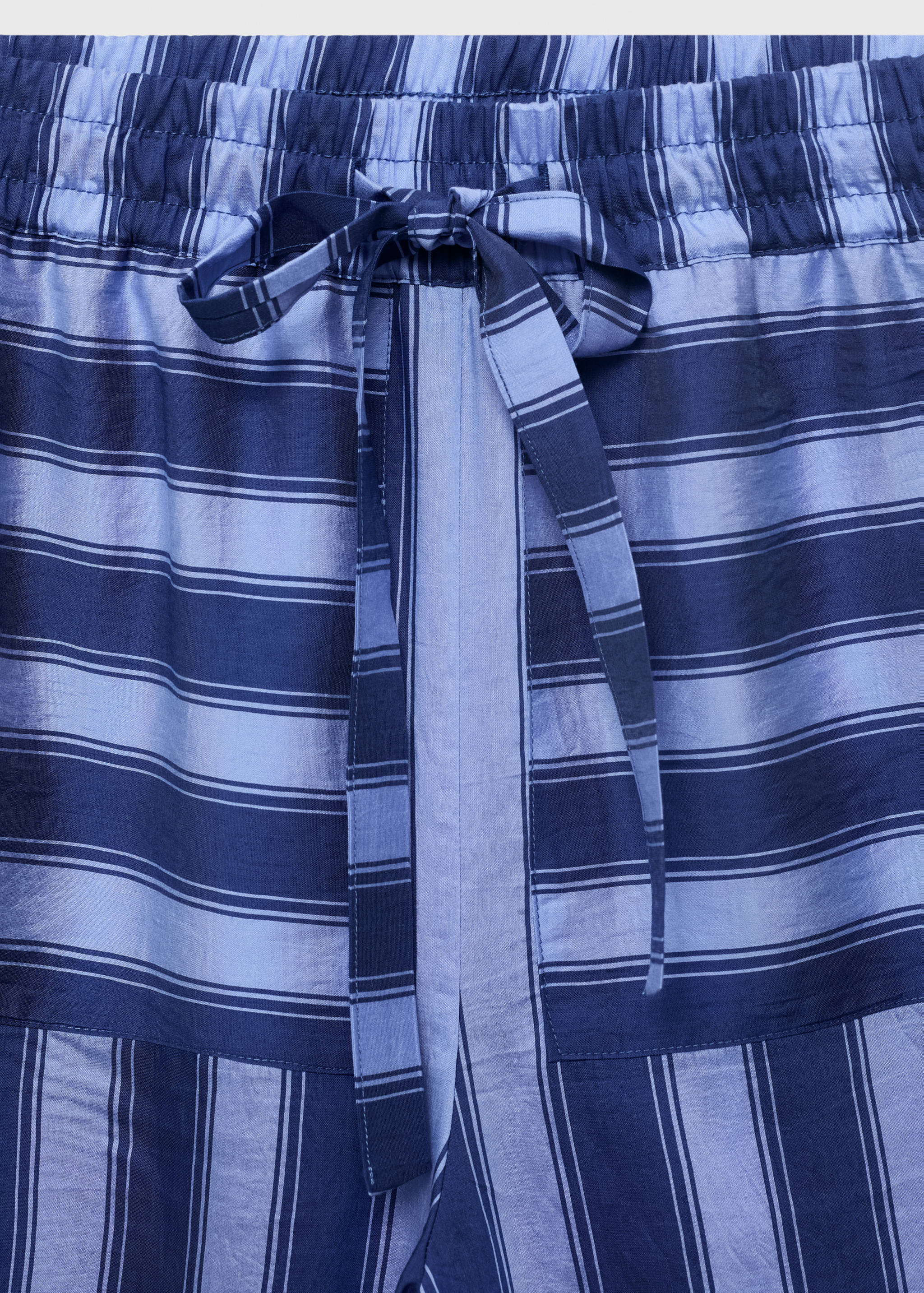 Woven lyocell pants with two-tone stripes - Details of the article 8