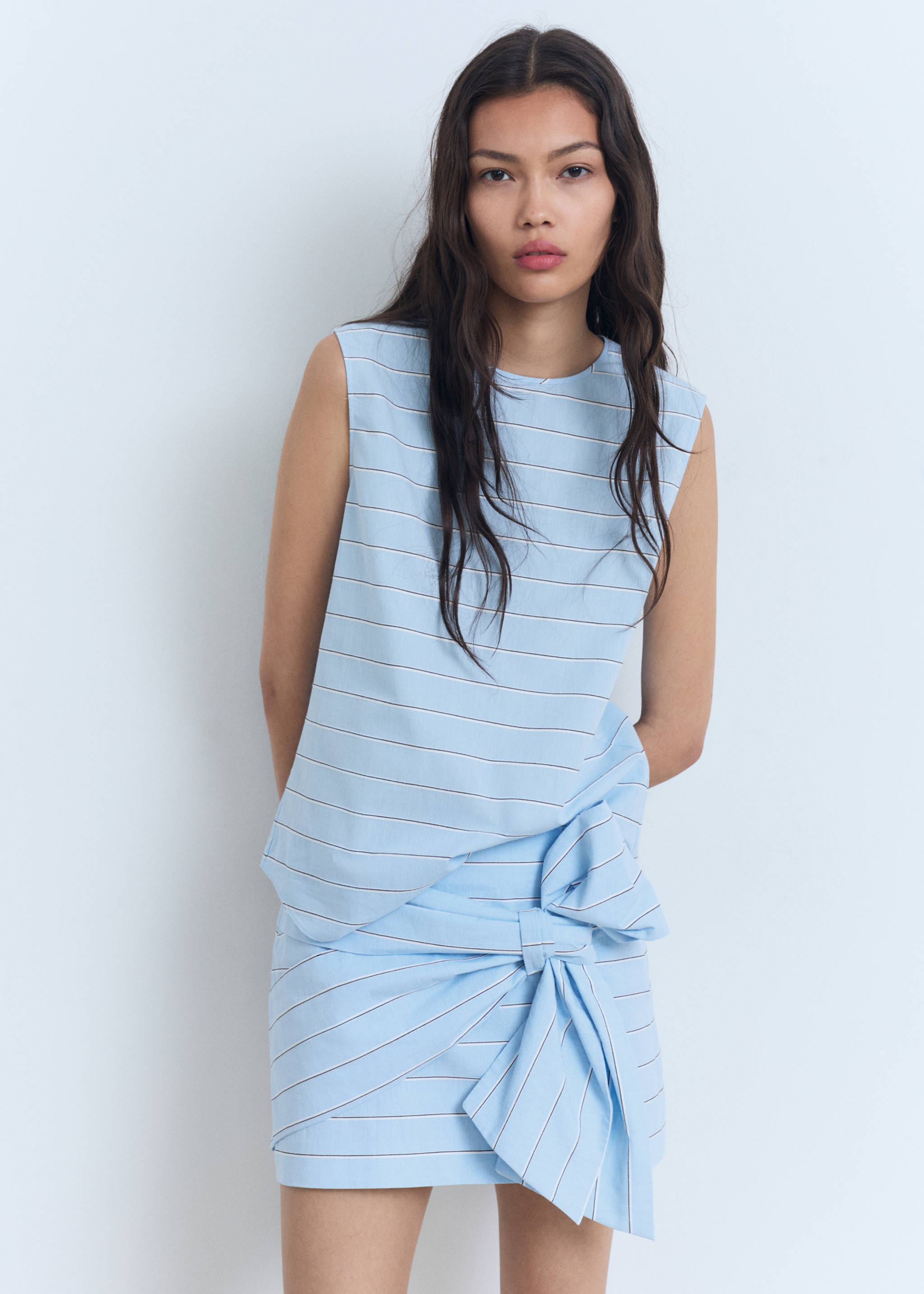 Πουκάμισο βαμβακερό ρίγες - Μεσαίο πλάνο