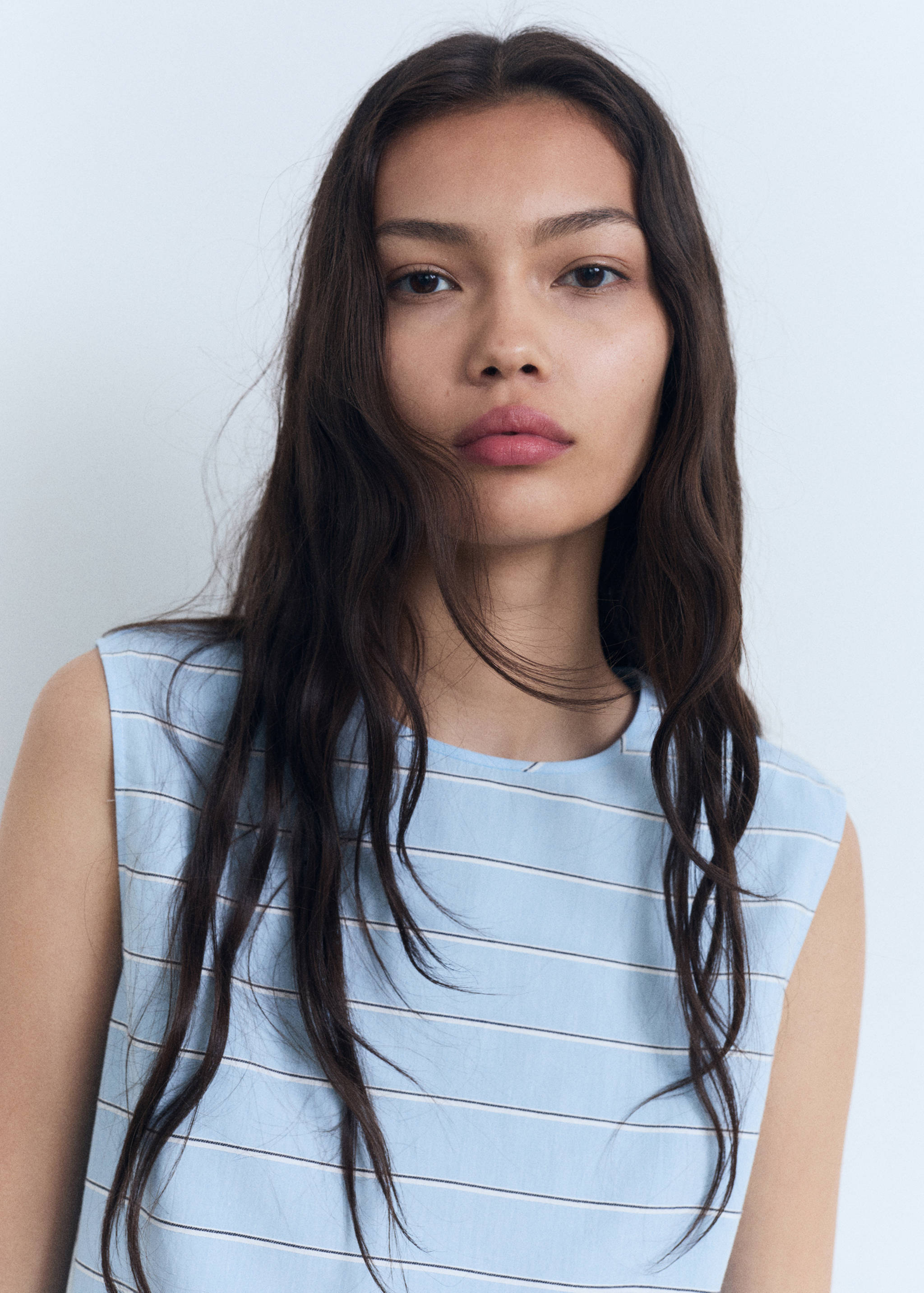 Πουκάμισο βαμβακερό ρίγες - Λεπτομέρεια του προϊόντος 1