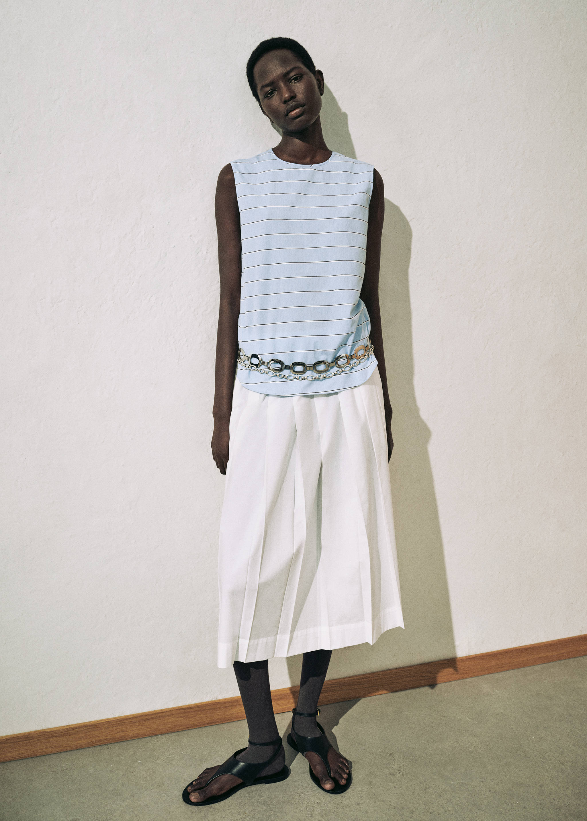 Πουκάμισο βαμβακερό ρίγες - Λεπτομέρεια του προϊόντος 6