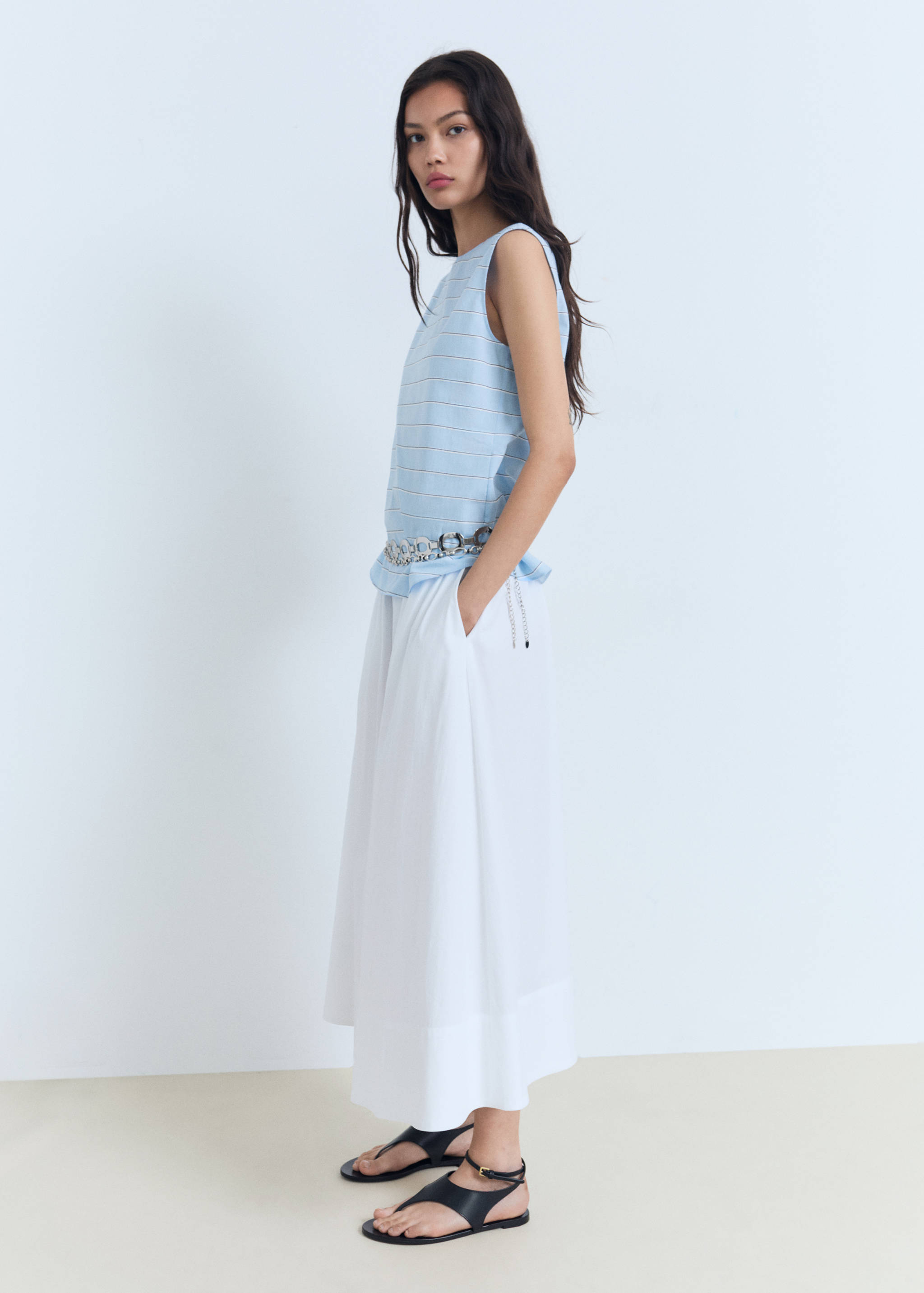 Πουκάμισο βαμβακερό ρίγες - Λεπτομέρεια του προϊόντος 2