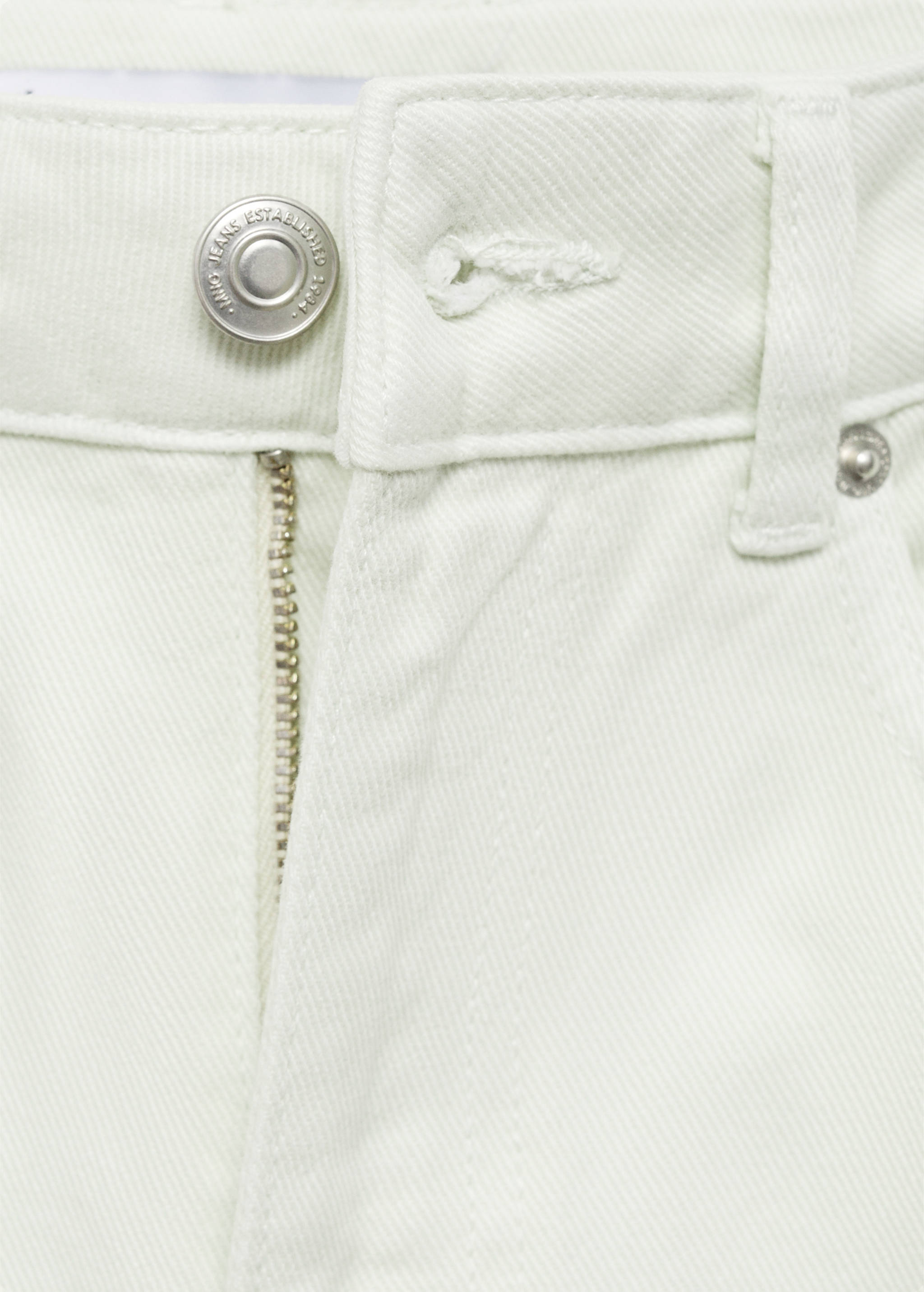 بنطلون جينز واسع الساق متوسط ​​الارتفاع - تفاصيل المنتج 8